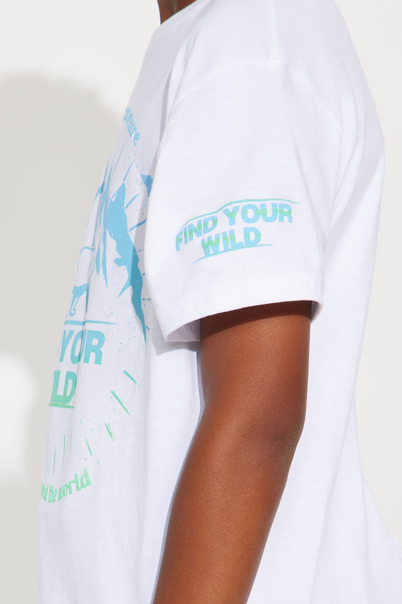 Mini Find Your Wild Short Sleeve Tee - White