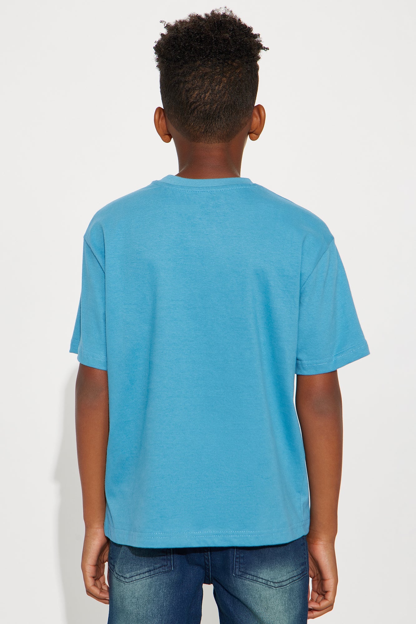 Mini Relaxed Premium Midweight Tee - Blue