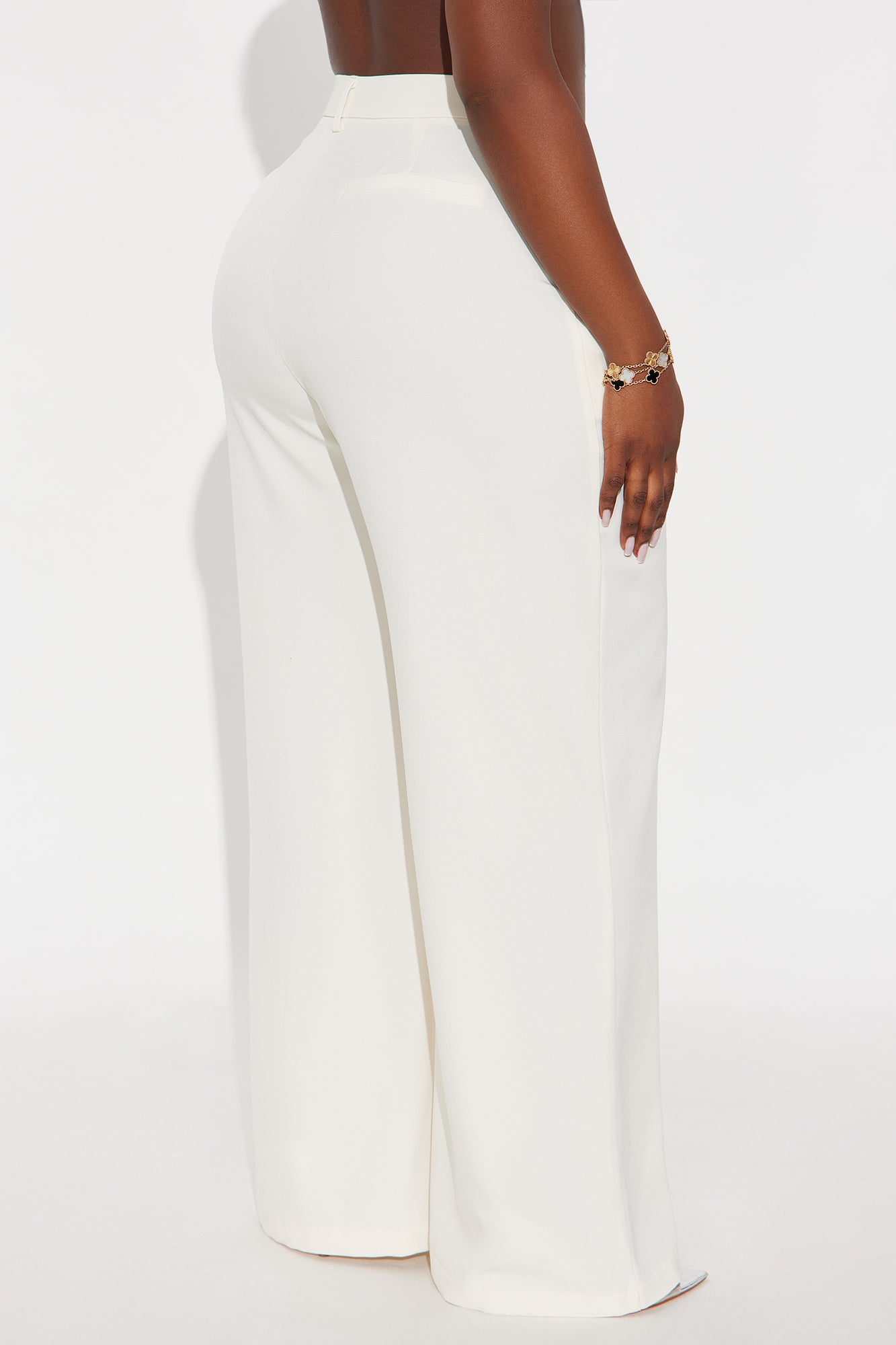 Etta Wide Leg Pant 33″ - Cream