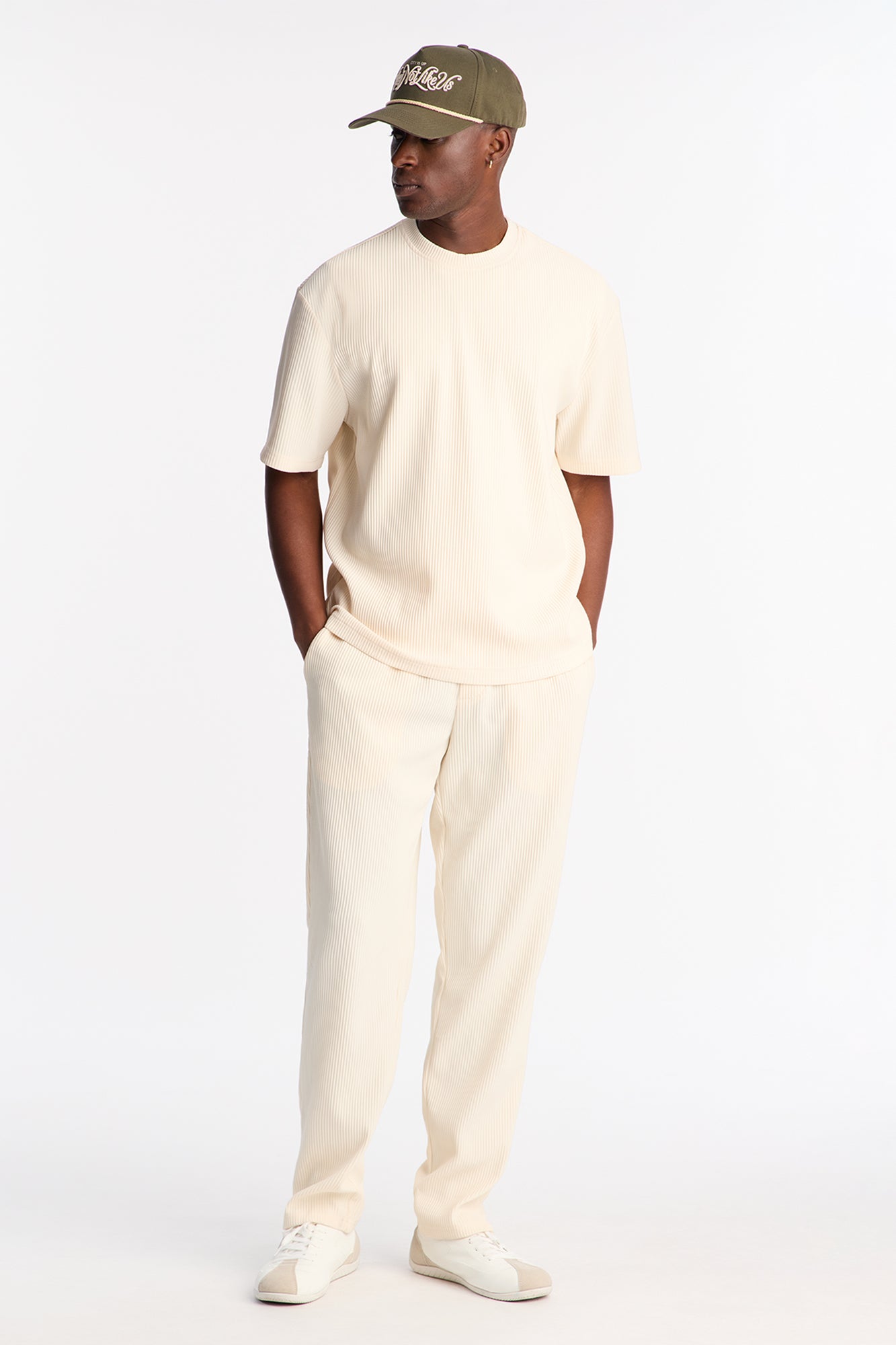 Show Up Relaxed Crewneck Tee - Off White