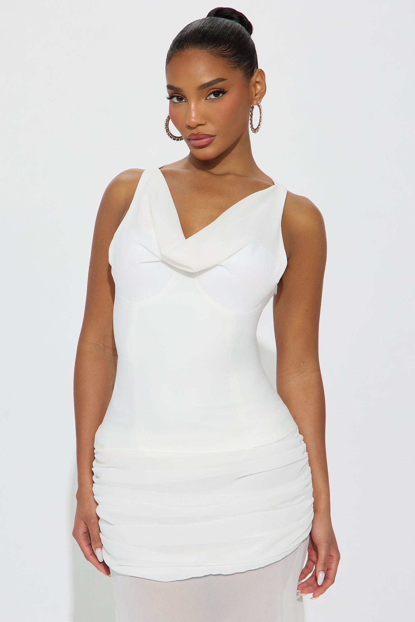 Love Language Drop Waist Maxi Dress - White