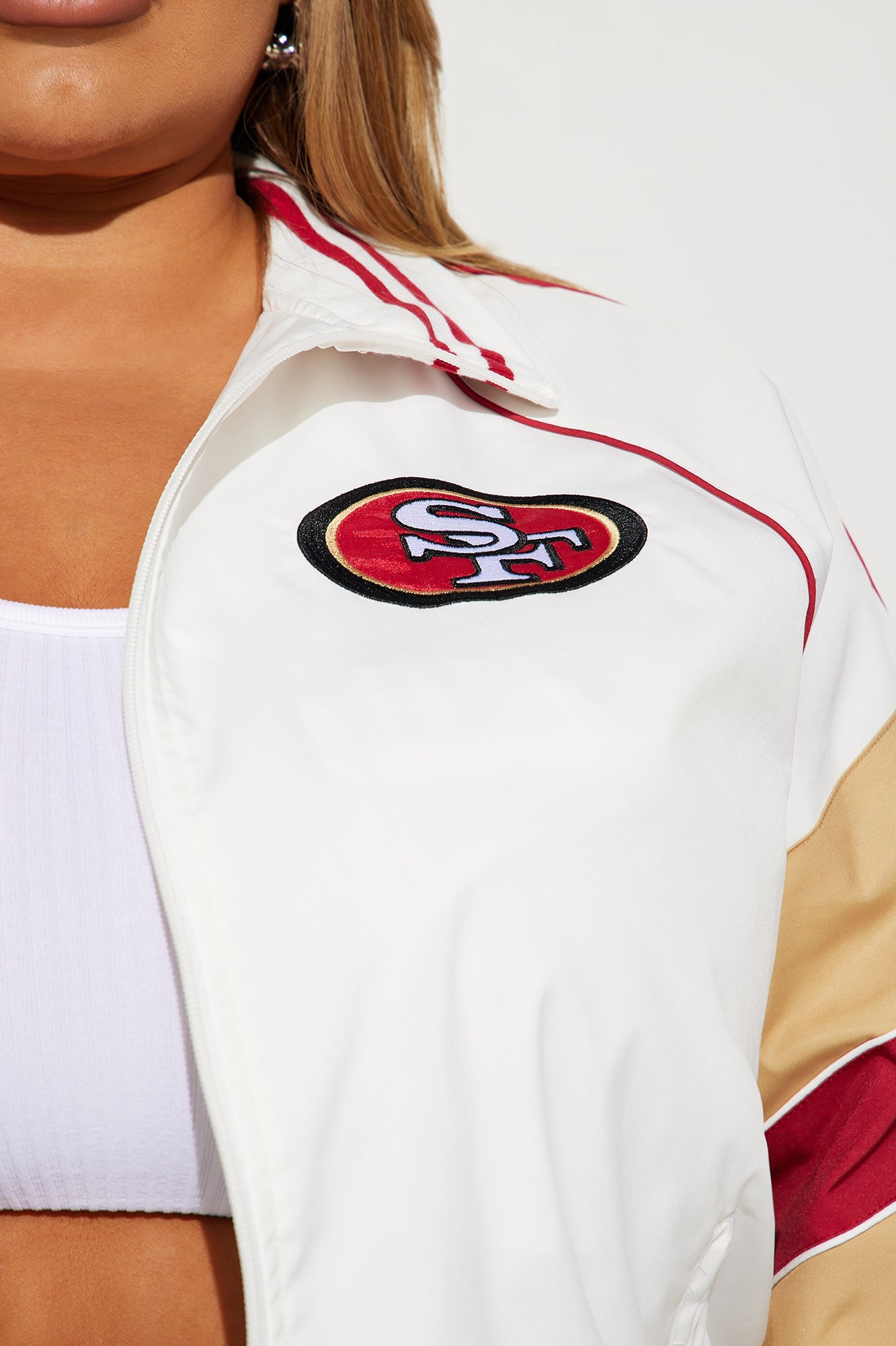 49ers Vintage Windbreaker - White