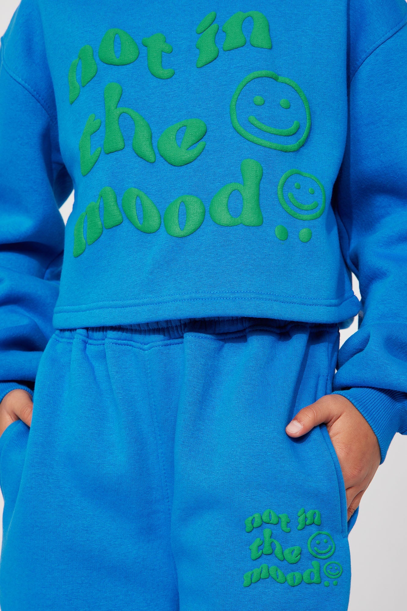 Mini Not In The Mood Jogger Set - Navy