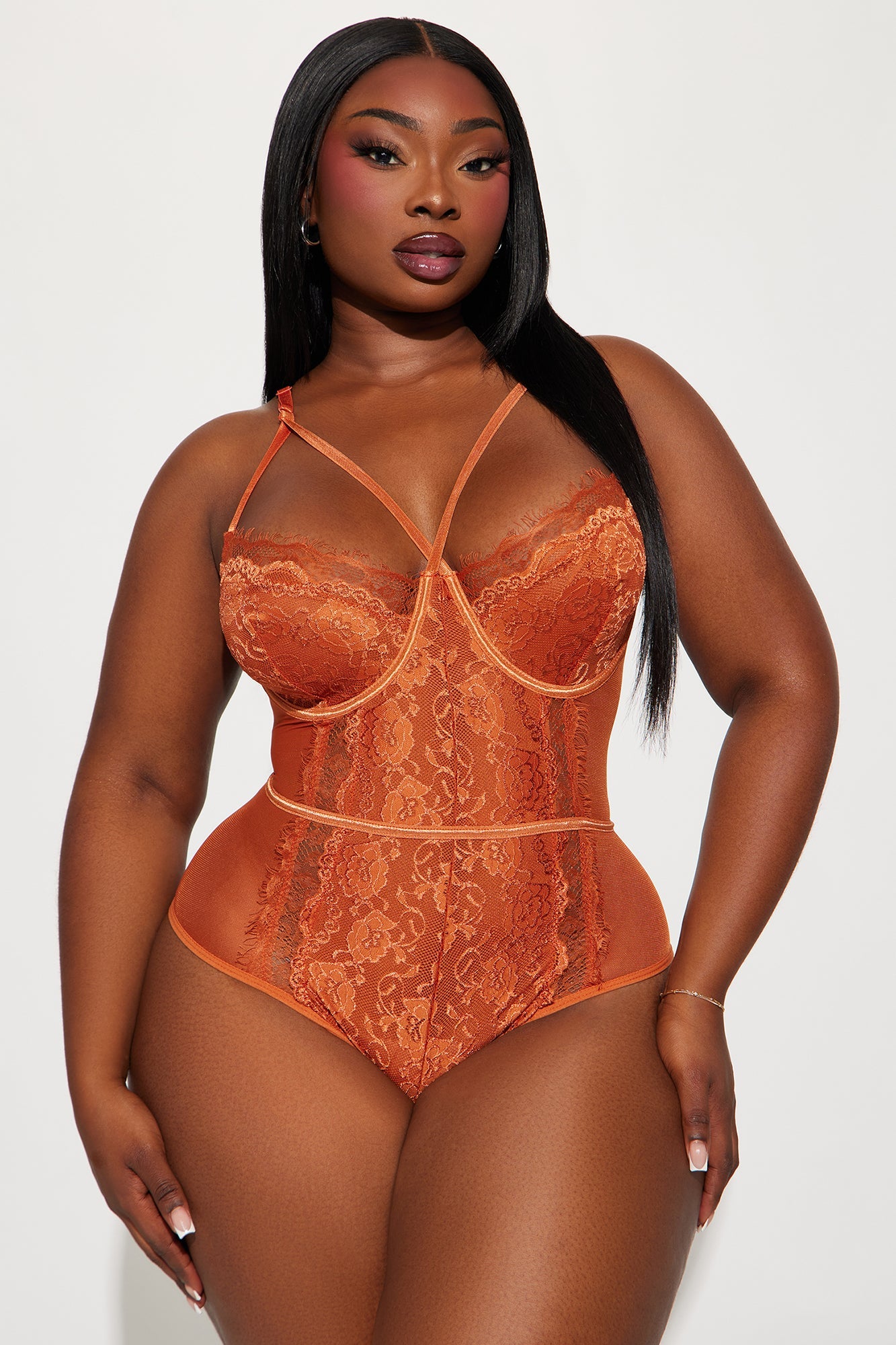 Somebody To Love Lace Teddy - Bronze