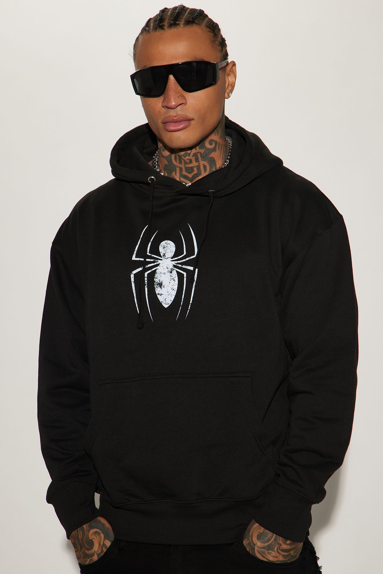 Spiderman Spiders Web Hoodie - Black