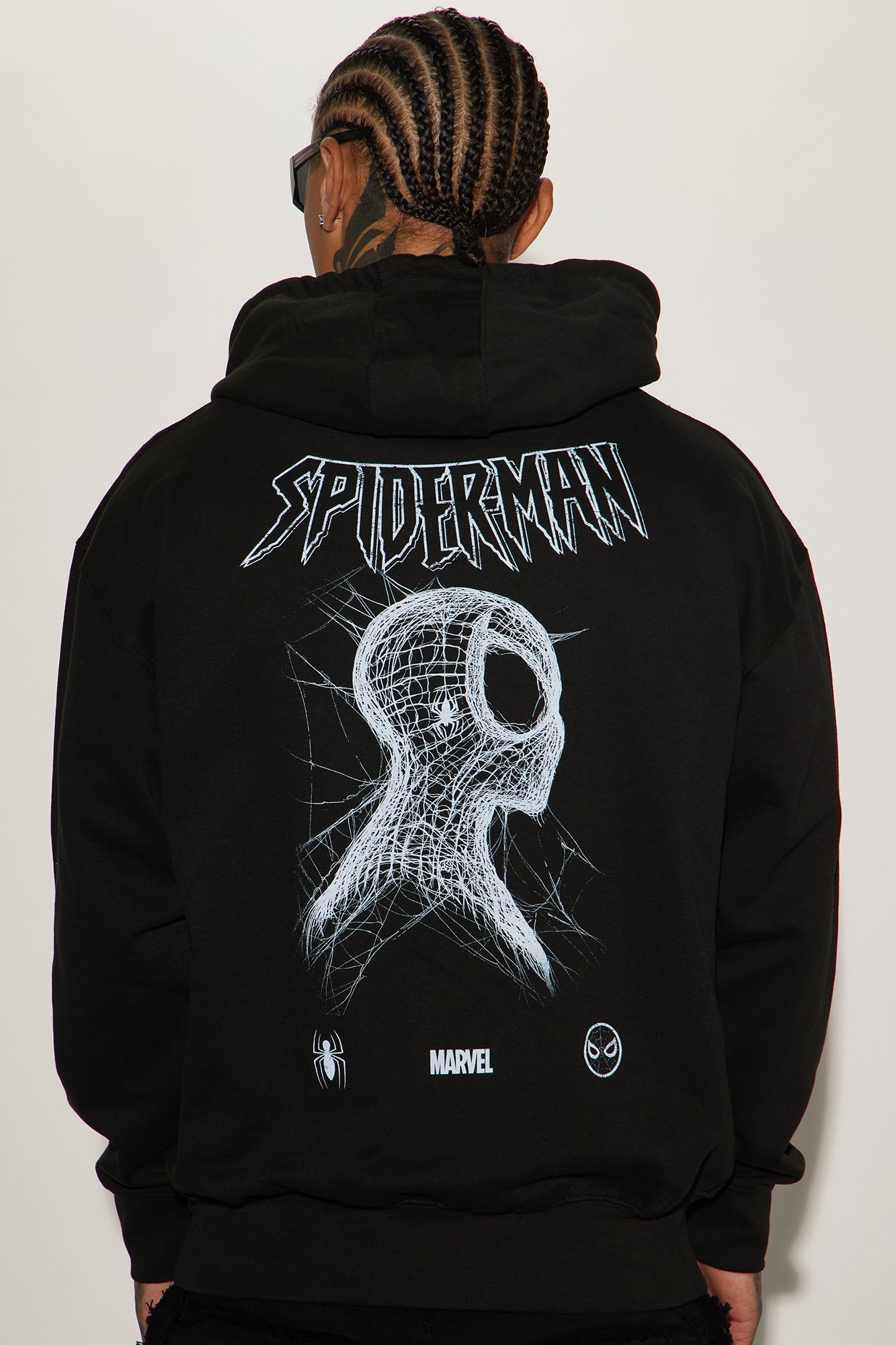 Spiderman Spiders Web Hoodie - Black