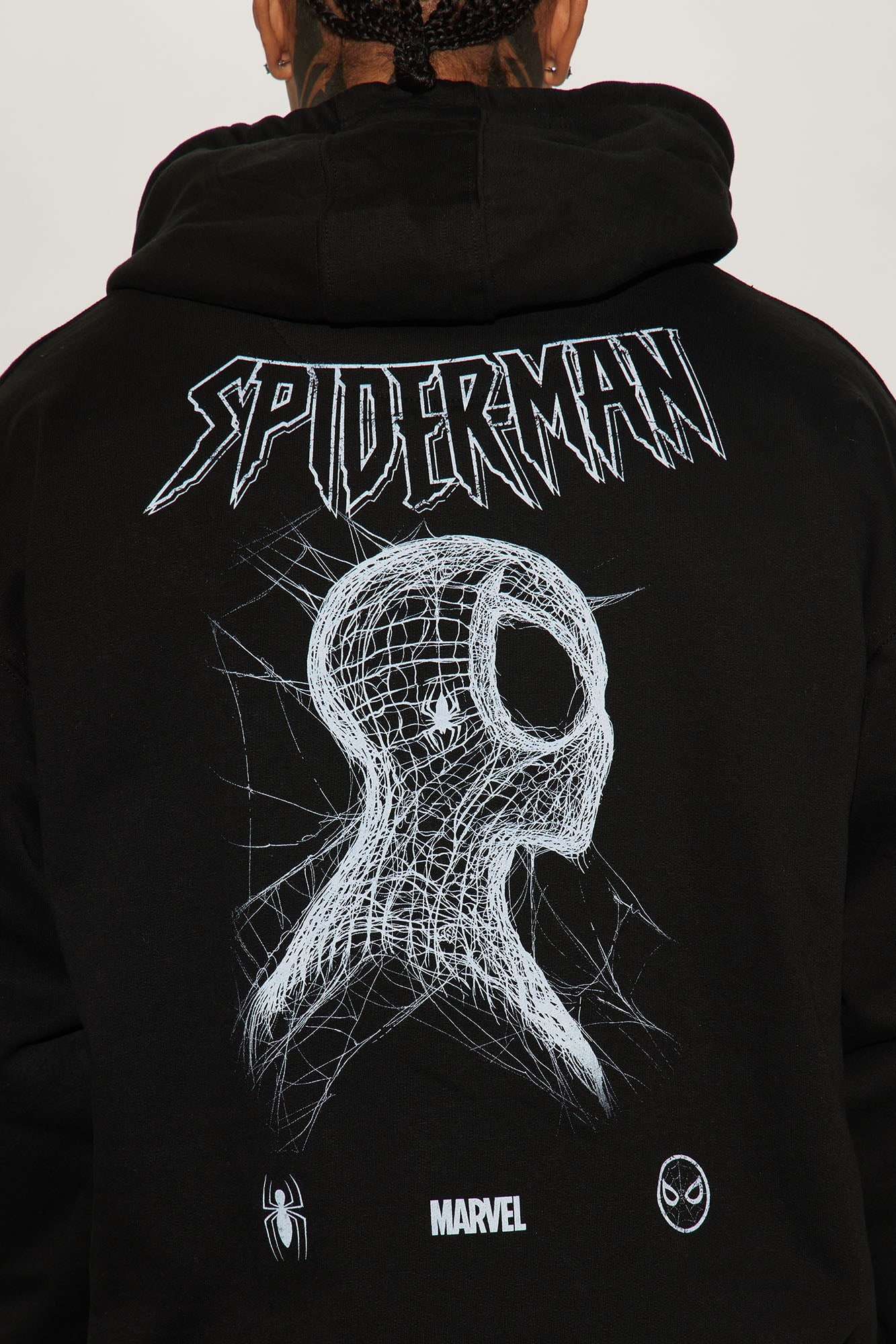 Spiderman Spiders Web Hoodie - Black