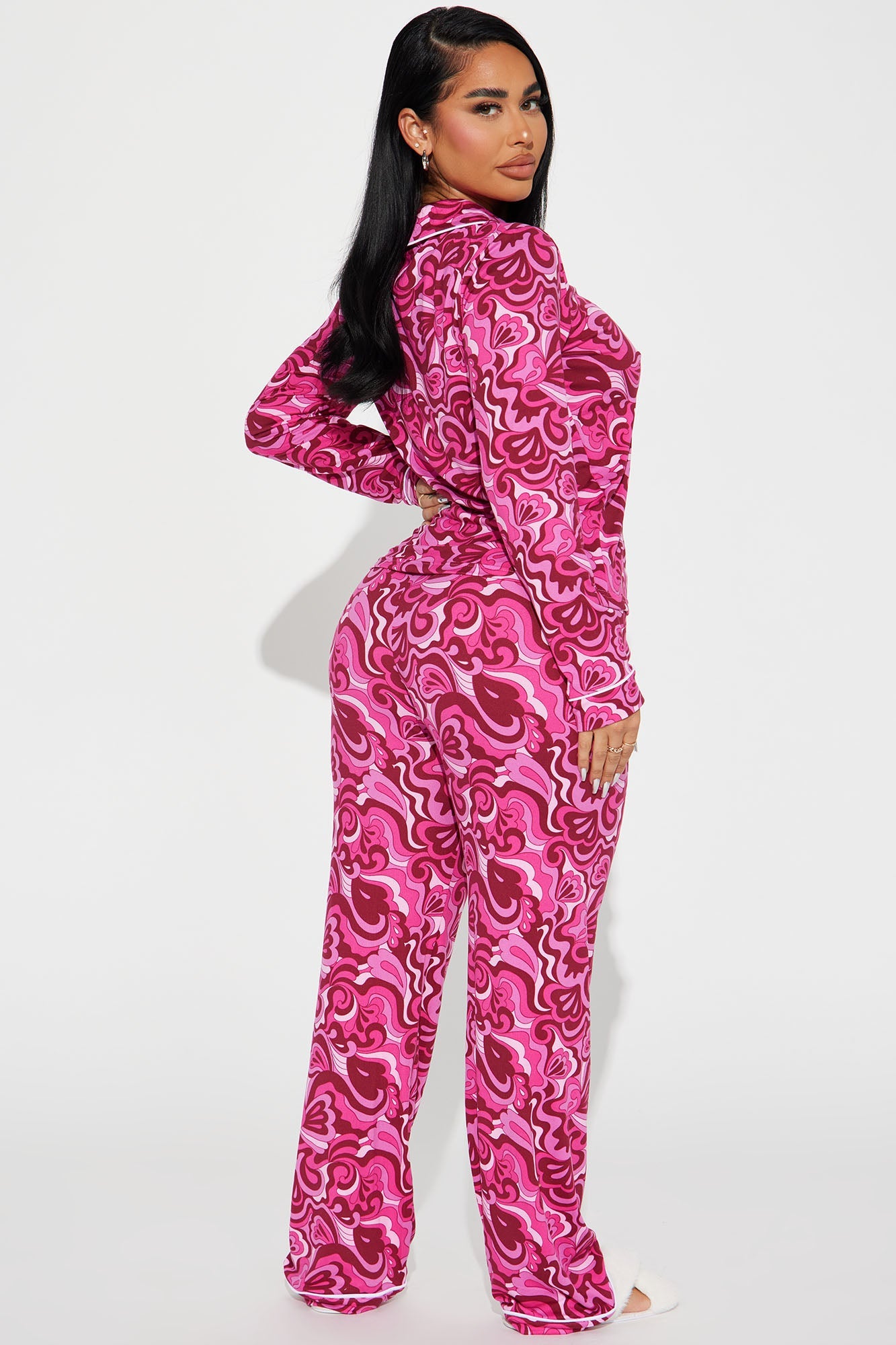 Lucid Dreams PJ Pant Set - Hot Pink