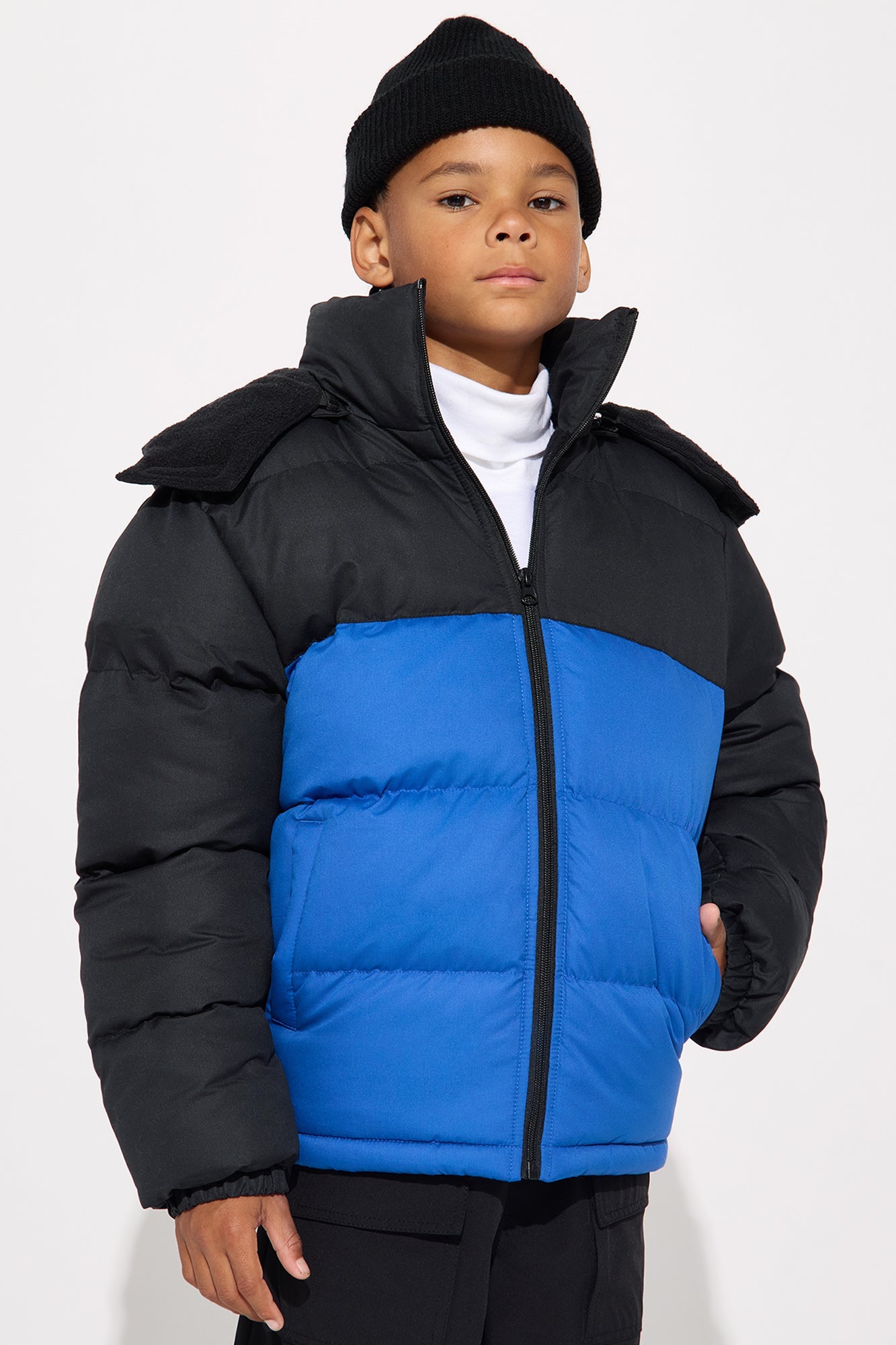 Mini Royalty Puffer Jacket - Blue/combo