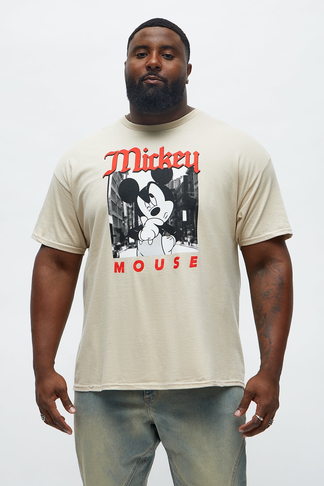 Disney Mickey Mouse Gosh Short Sleeve Tee - Sand
