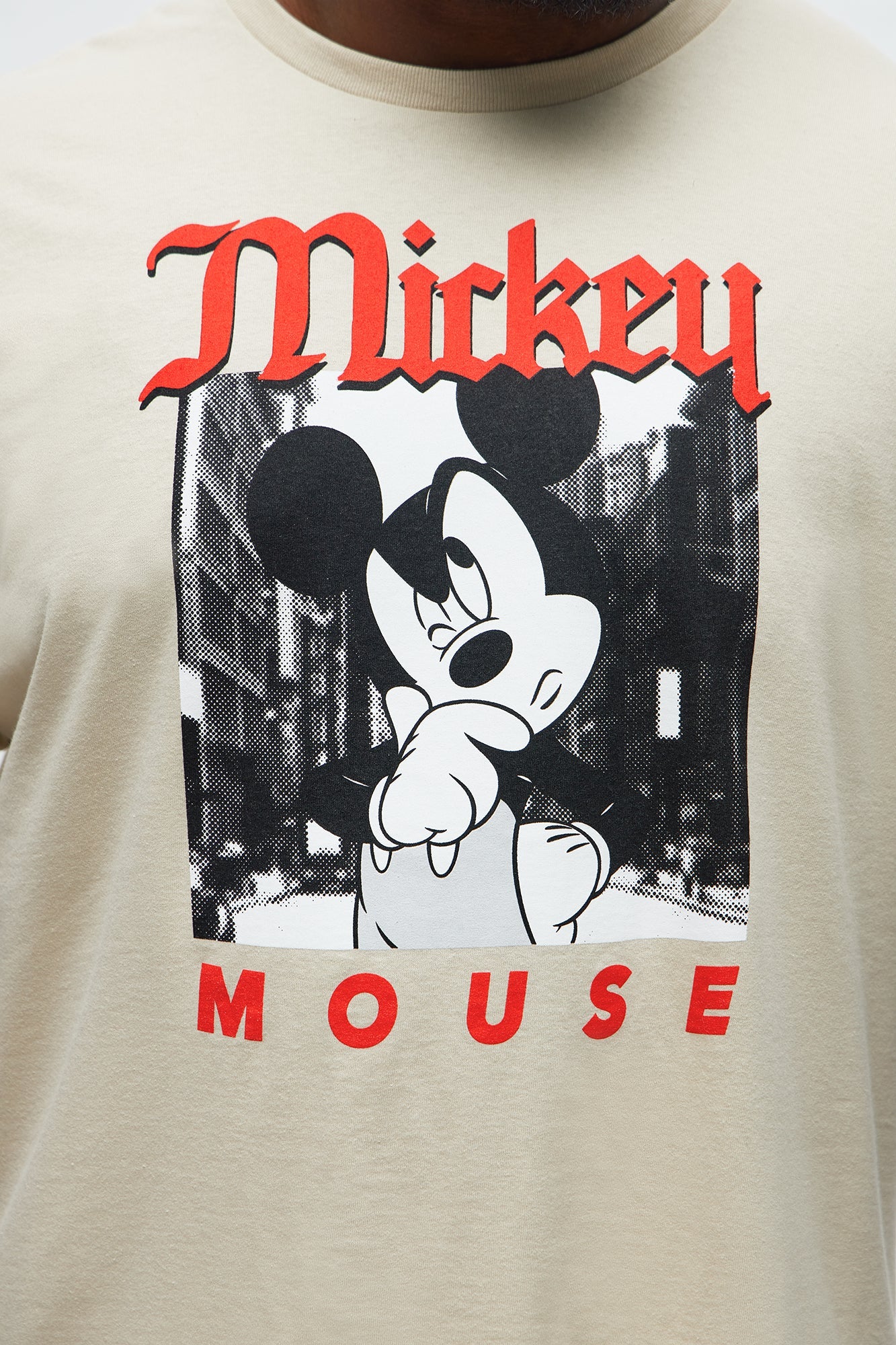 Disney Mickey Mouse Gosh Short Sleeve Tee - Sand
