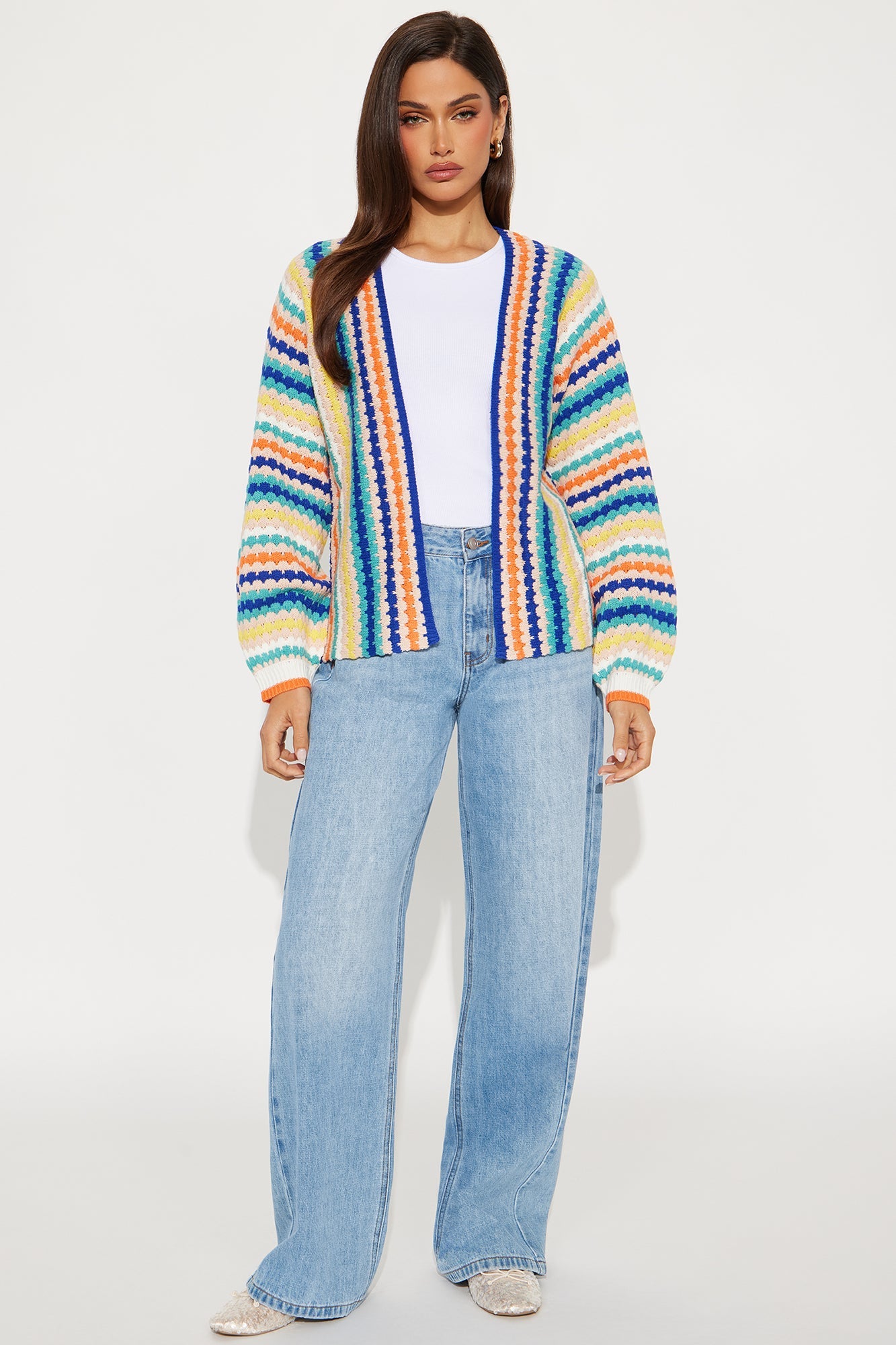 Color Me Happy Striped Cardigan - Multi Color