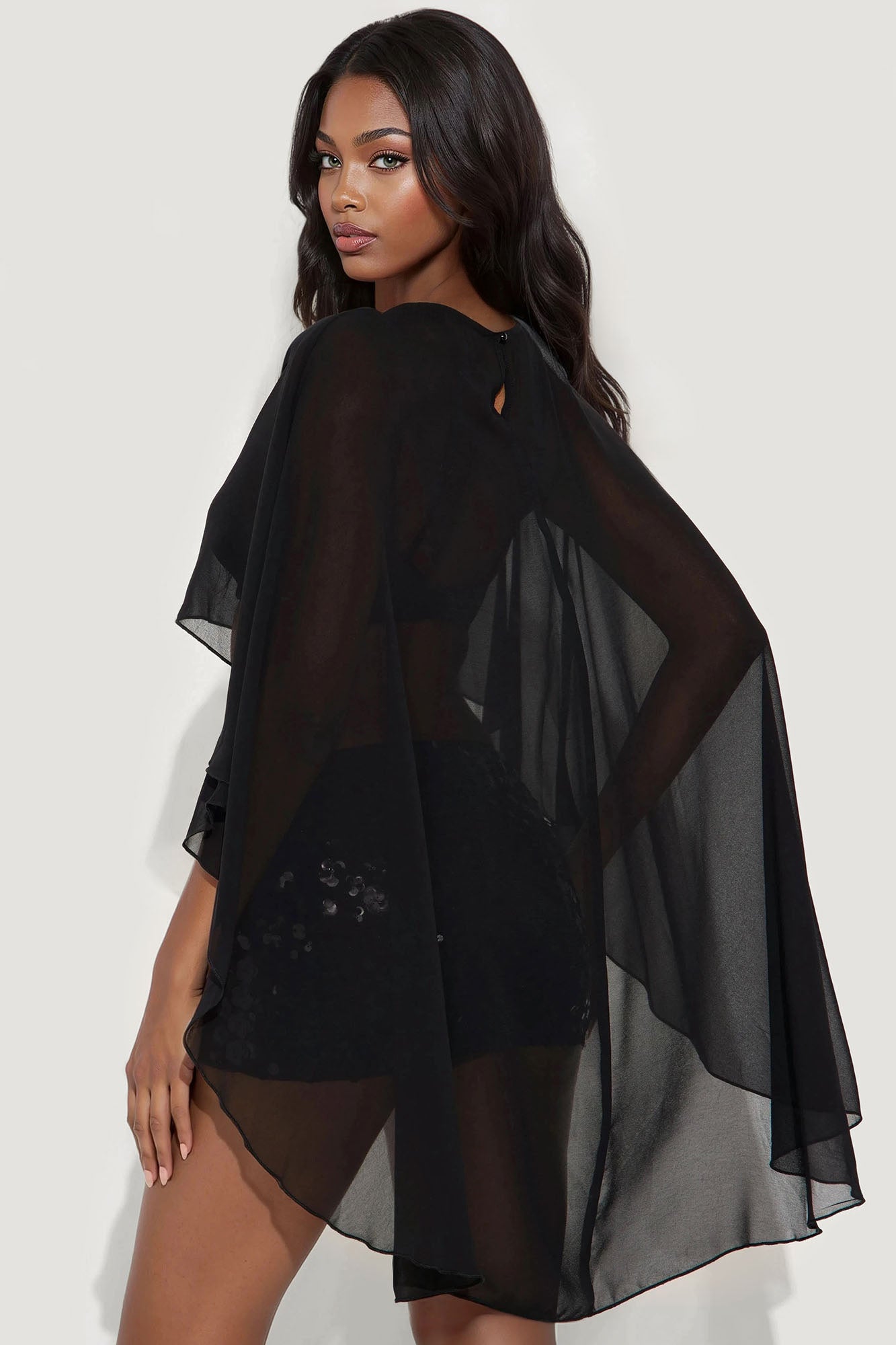 That Girl Embellished Skirt Set - Black