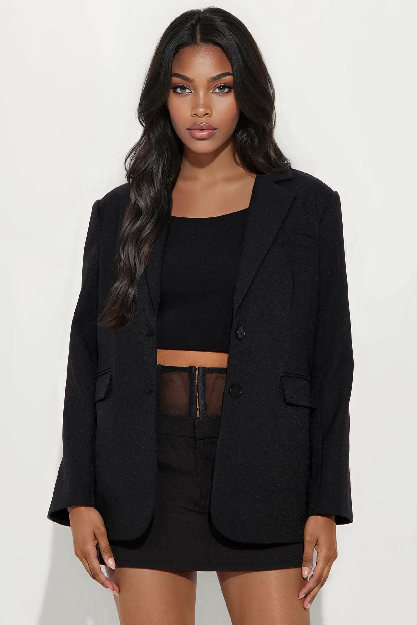 Jude Oversized Blazer - Black