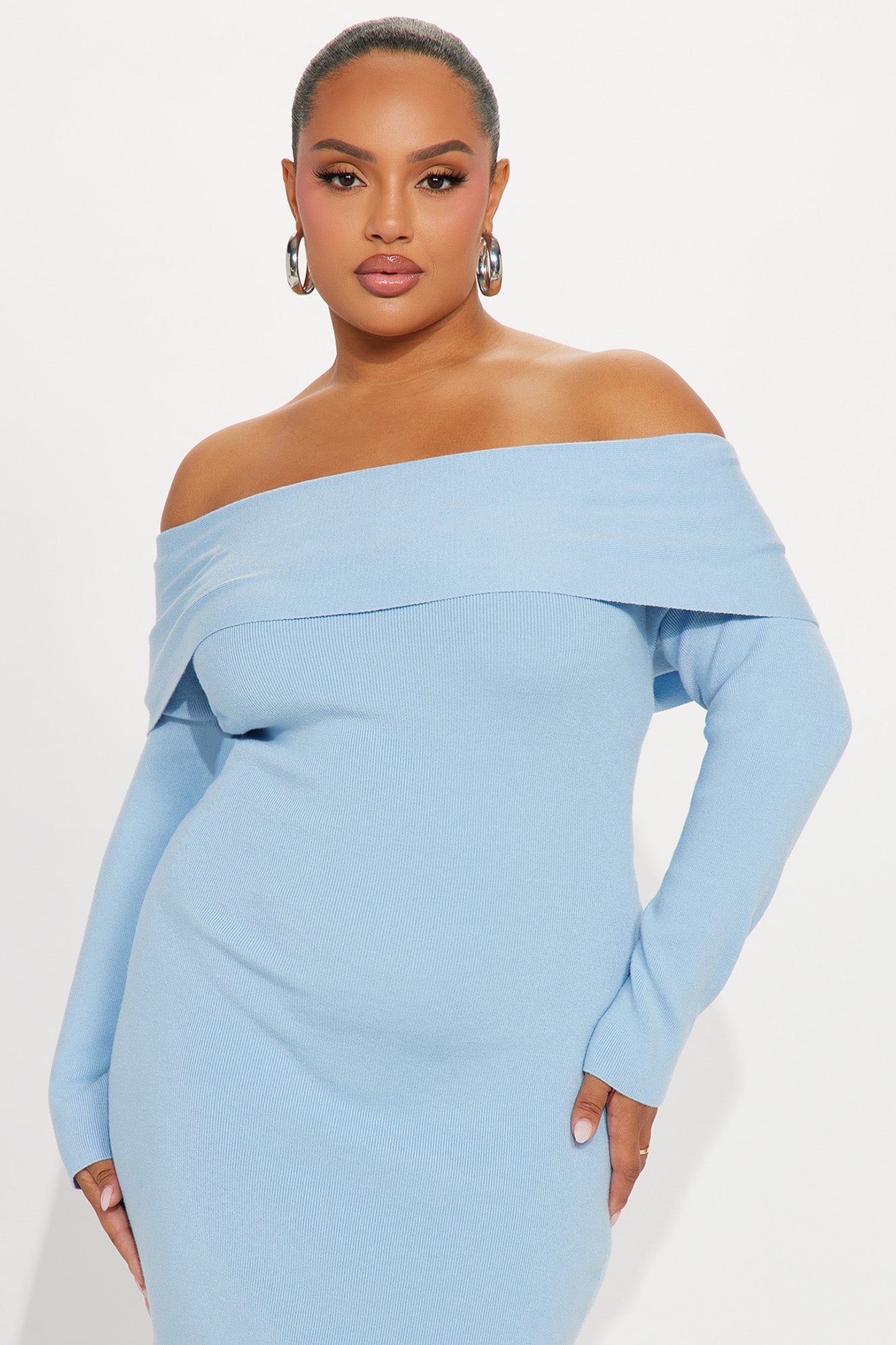 Josie Sweater Midi Dress - Blue