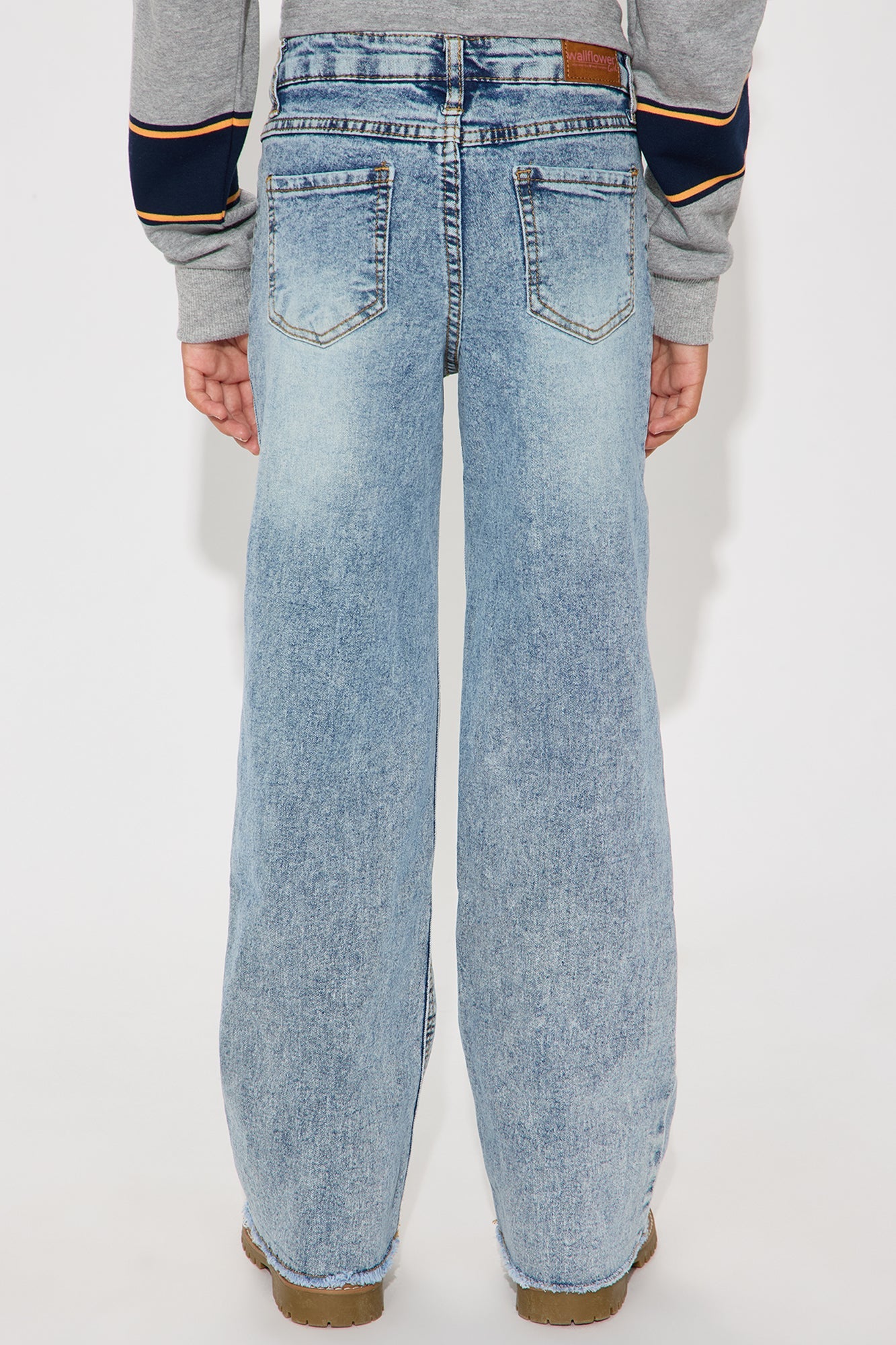 Mini The Power Of Love Wide Leg Jeans - Medium Wash