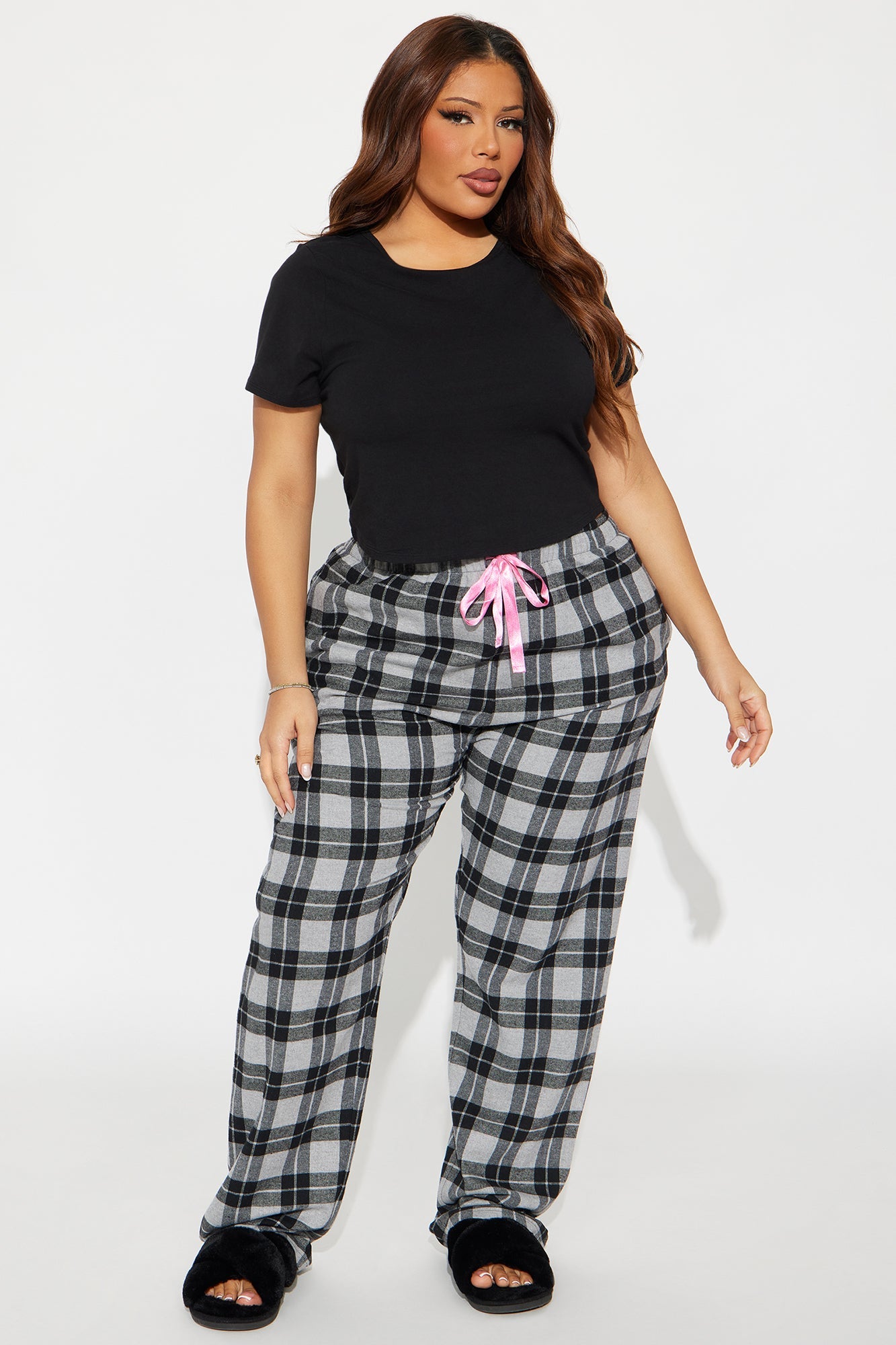 So Chill Flannel PJ Pants - Grey/combo