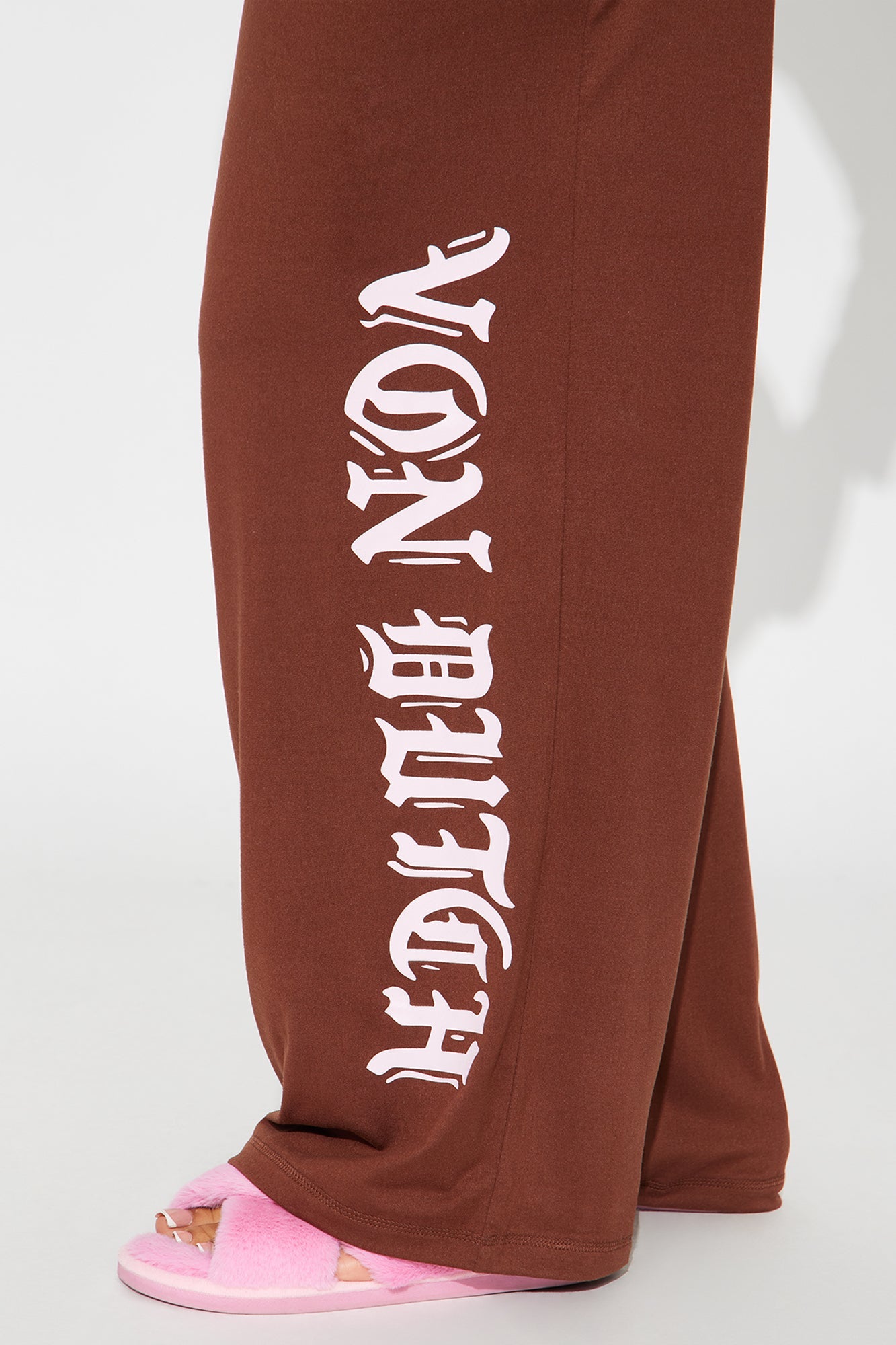 Von Dutch Long Sleeve PJ Pant Set - Chocolate/Combo