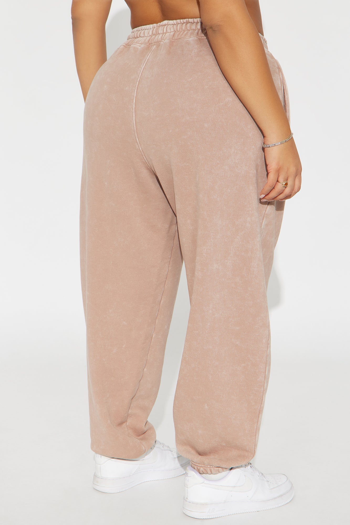 Feeling Superior Washed Fleece Pants - Taupe