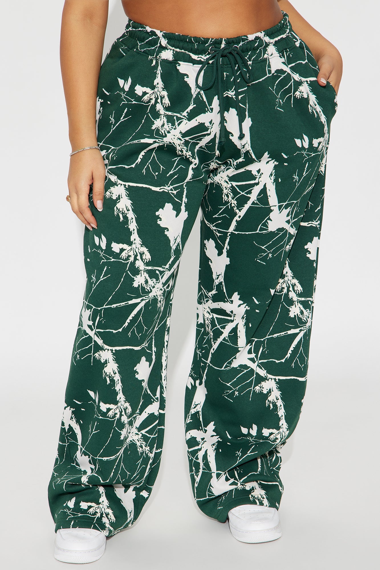 Kendall Washed Fleece Lounge Pant - Hunter