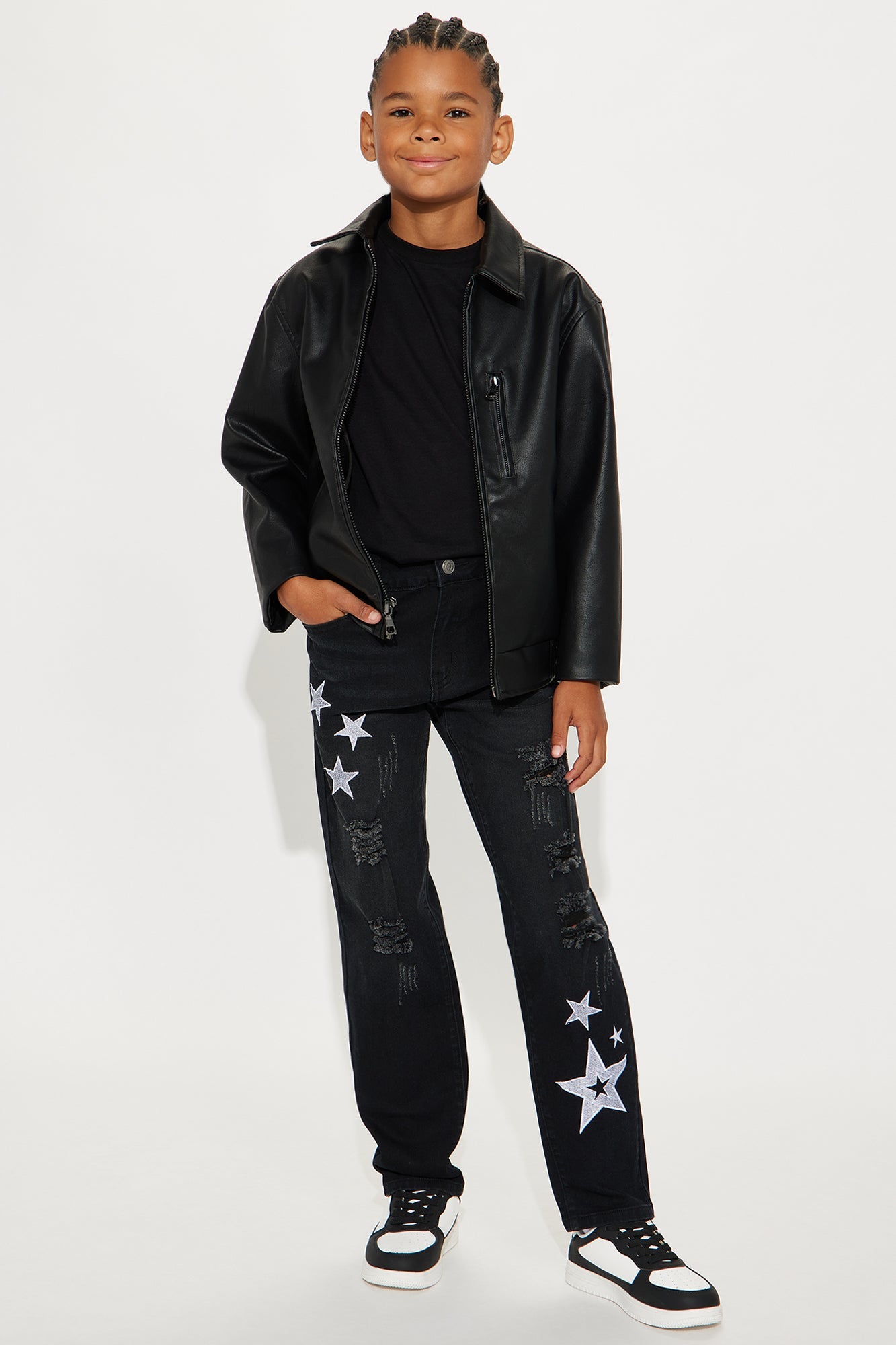 Mini On A Mission Distressed Jeans - Black