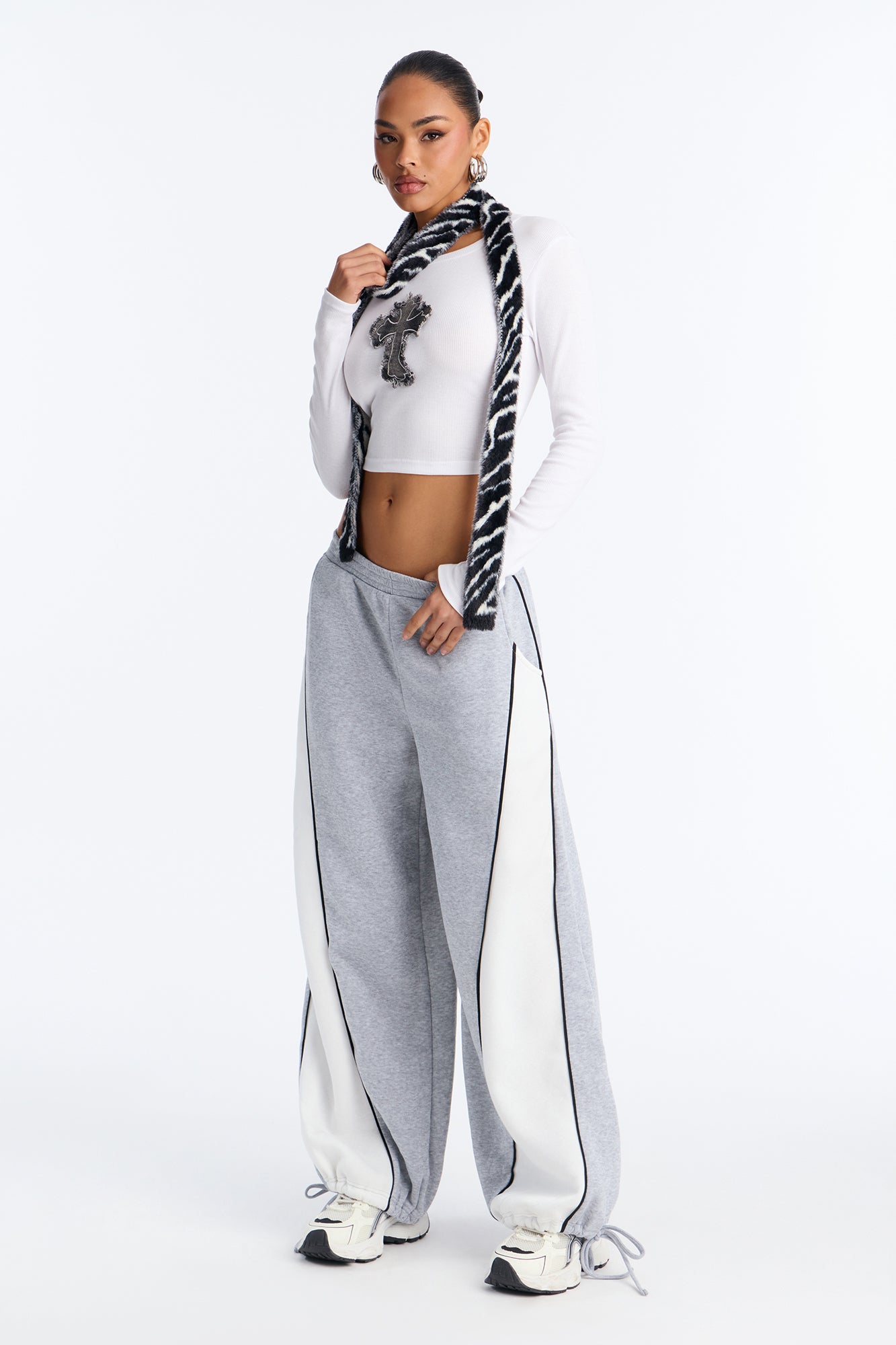Casey Fleece Lounge Jogger Pant - Grey