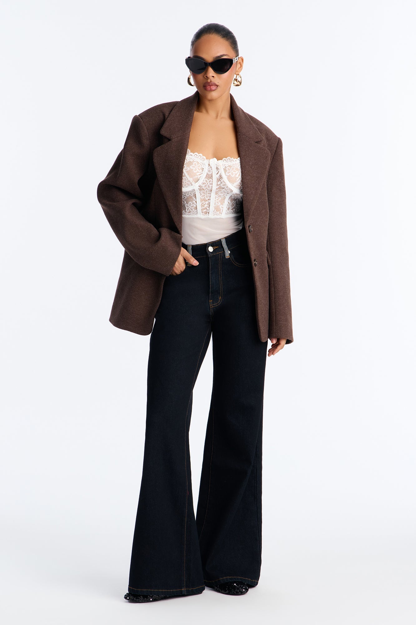 Old Money Moves Blazer - Dark Brown