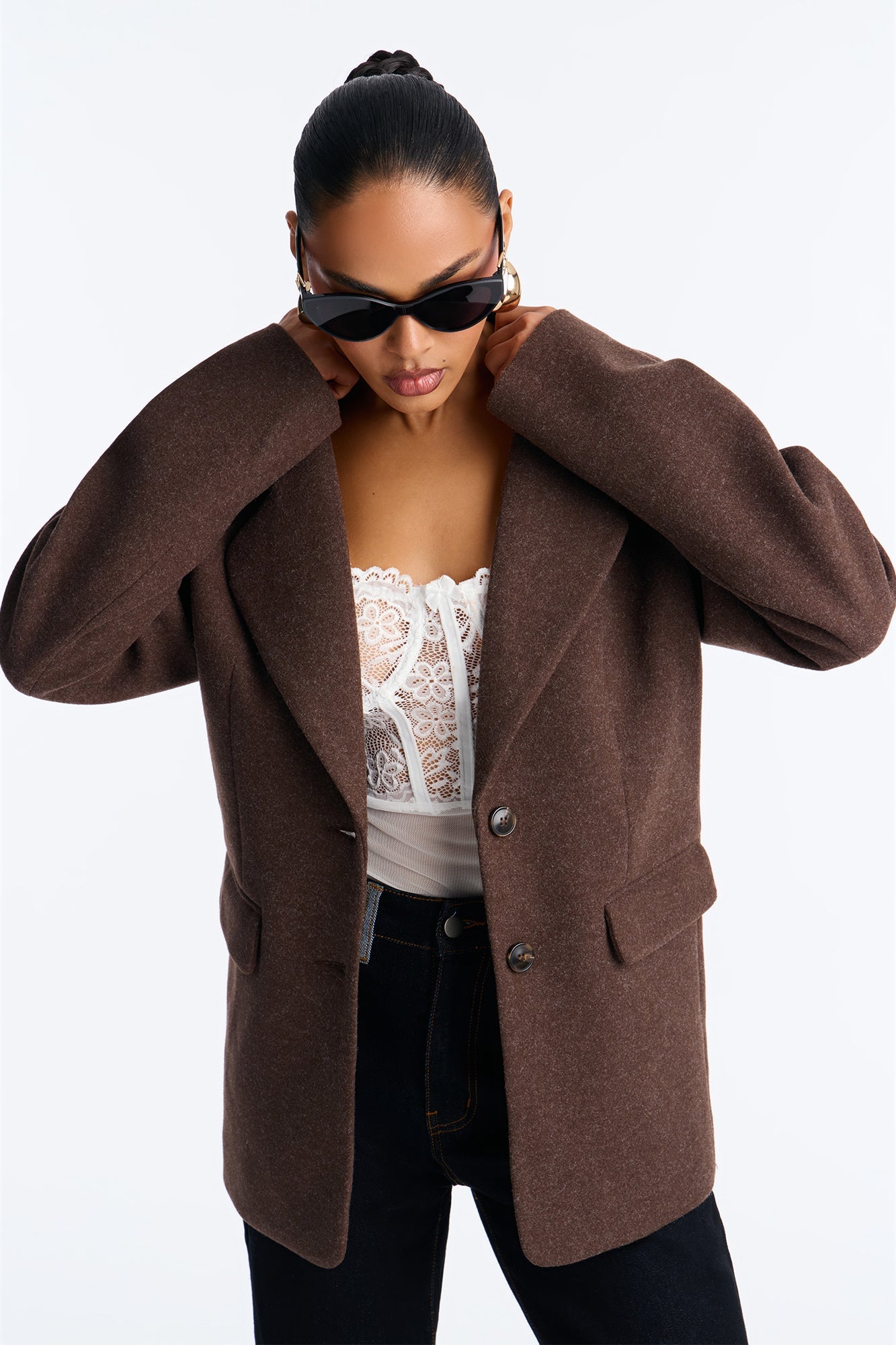 Old Money Moves Blazer - Dark Brown