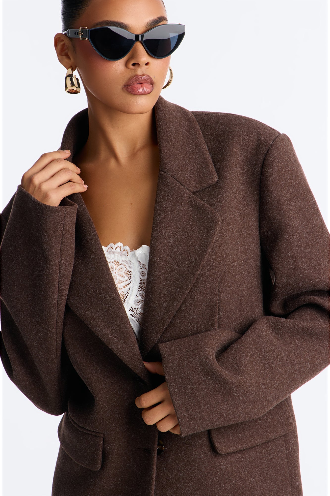 Old Money Moves Blazer - Dark Brown