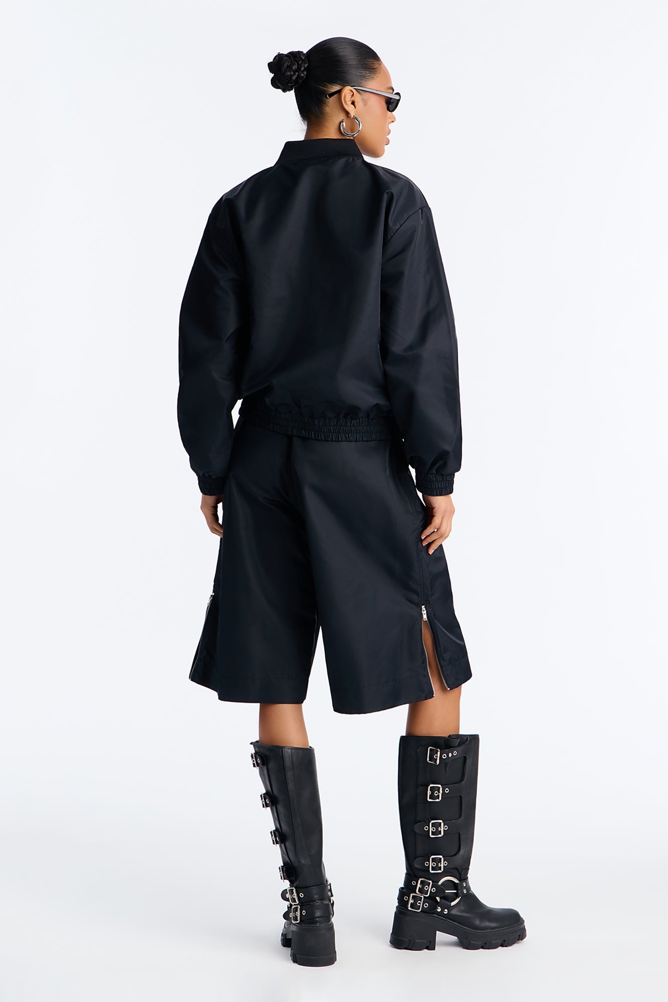 Emerson Jacket Short Set - Black