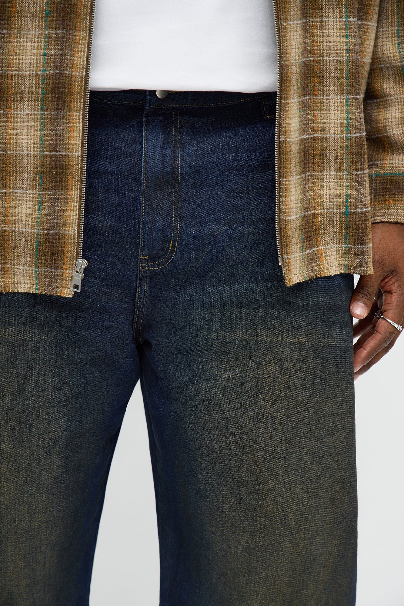 Barrel Star Dust Jeweled Jean - Dark Wash