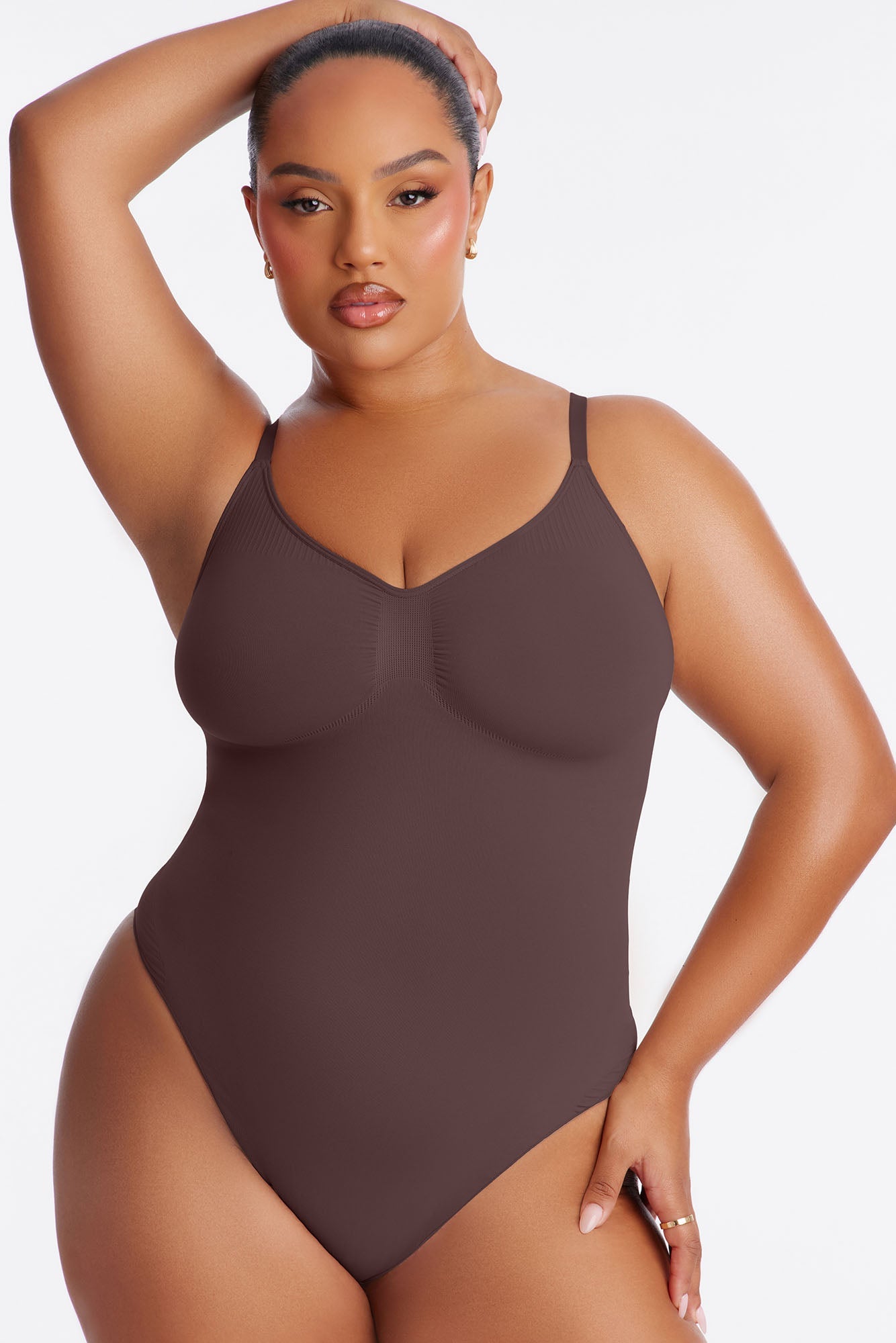 Nova Sculpt Seamless Strong Compression Thong Bodysuit - Coco