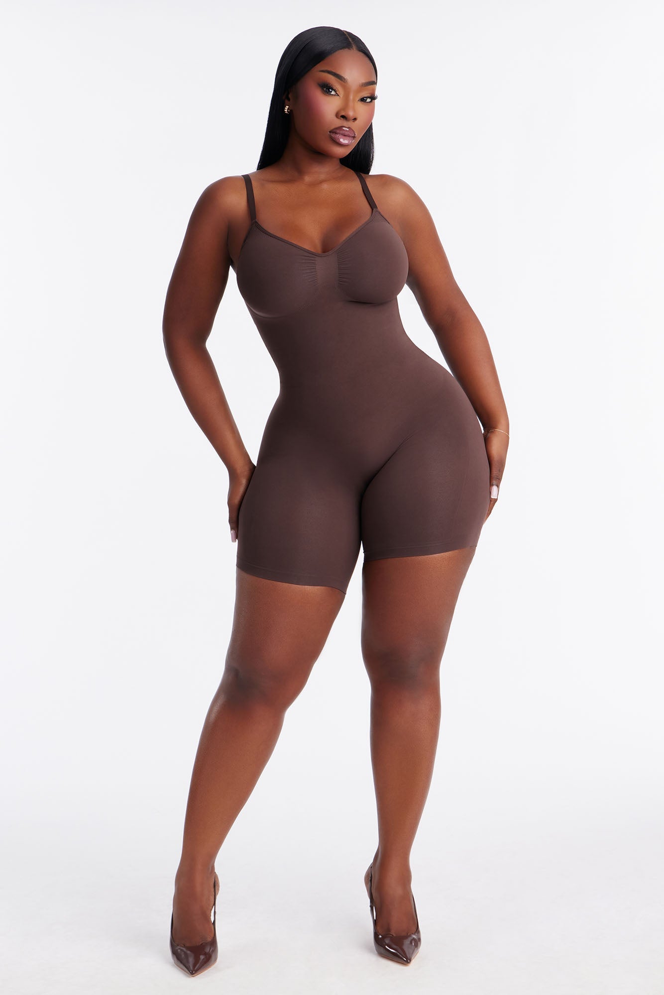 Nova Sculpt Seamless Strong Compression Thigh Shaping Bodysuit - Coco