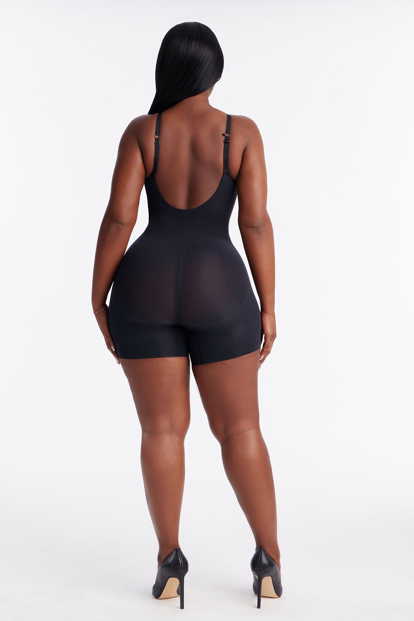 Nova Sculpt Seamless Strong Compression Low Back Thigh Shaping Bodysuit - Black
