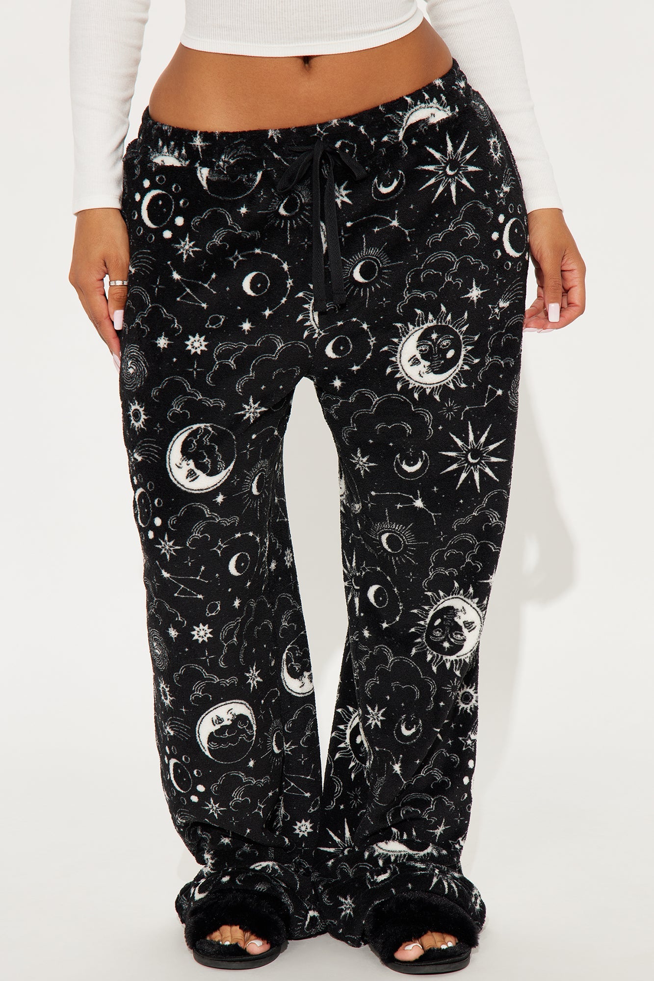 Night Skies Plush PJ Pant - Black