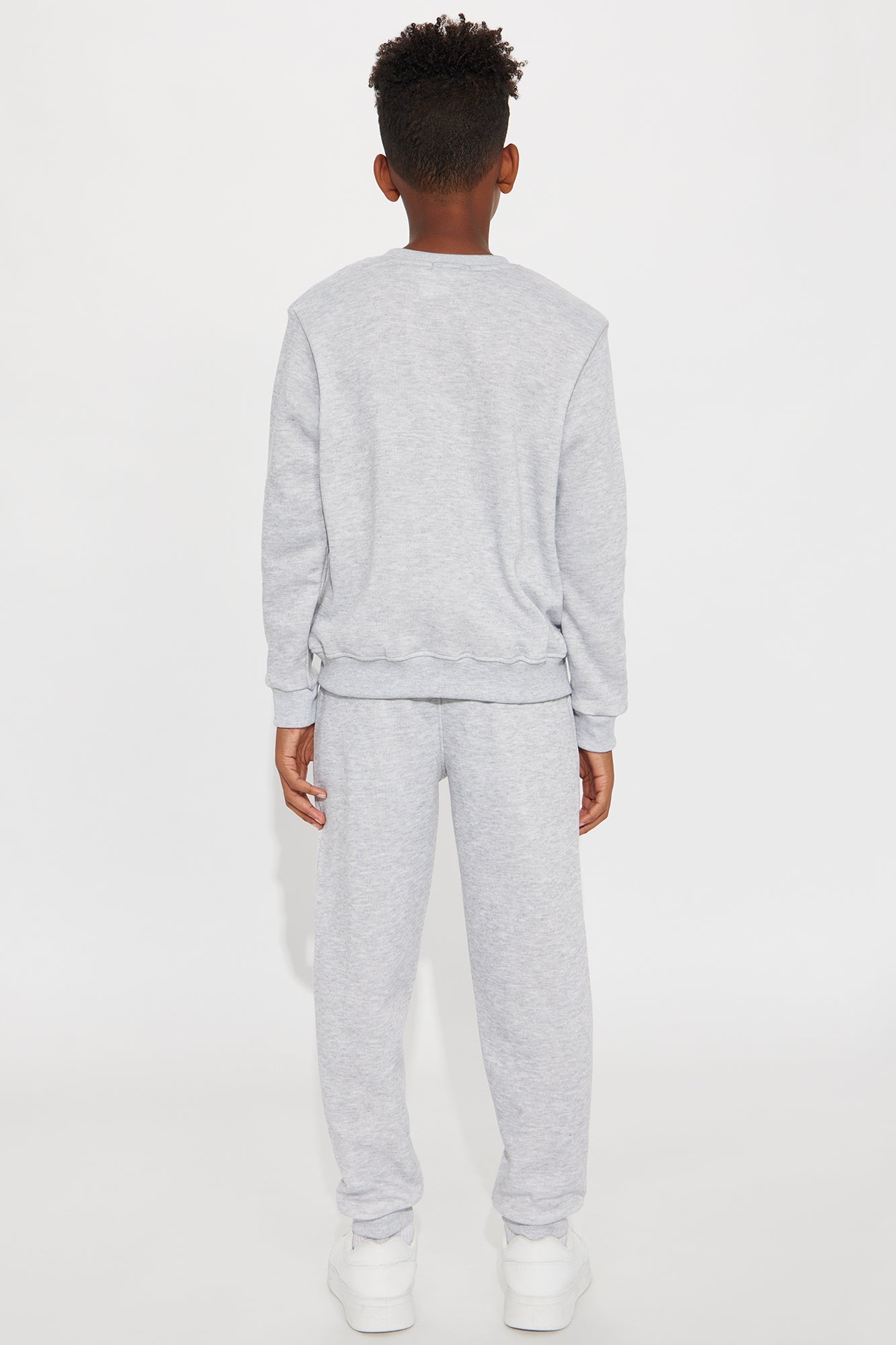 Mini Sport Jogger Pant Set - Heather Grey