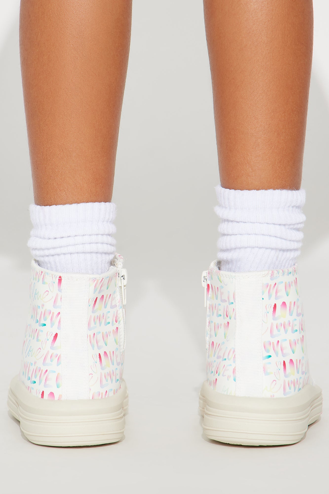 Mini So Much Love High Top Sneakers - White