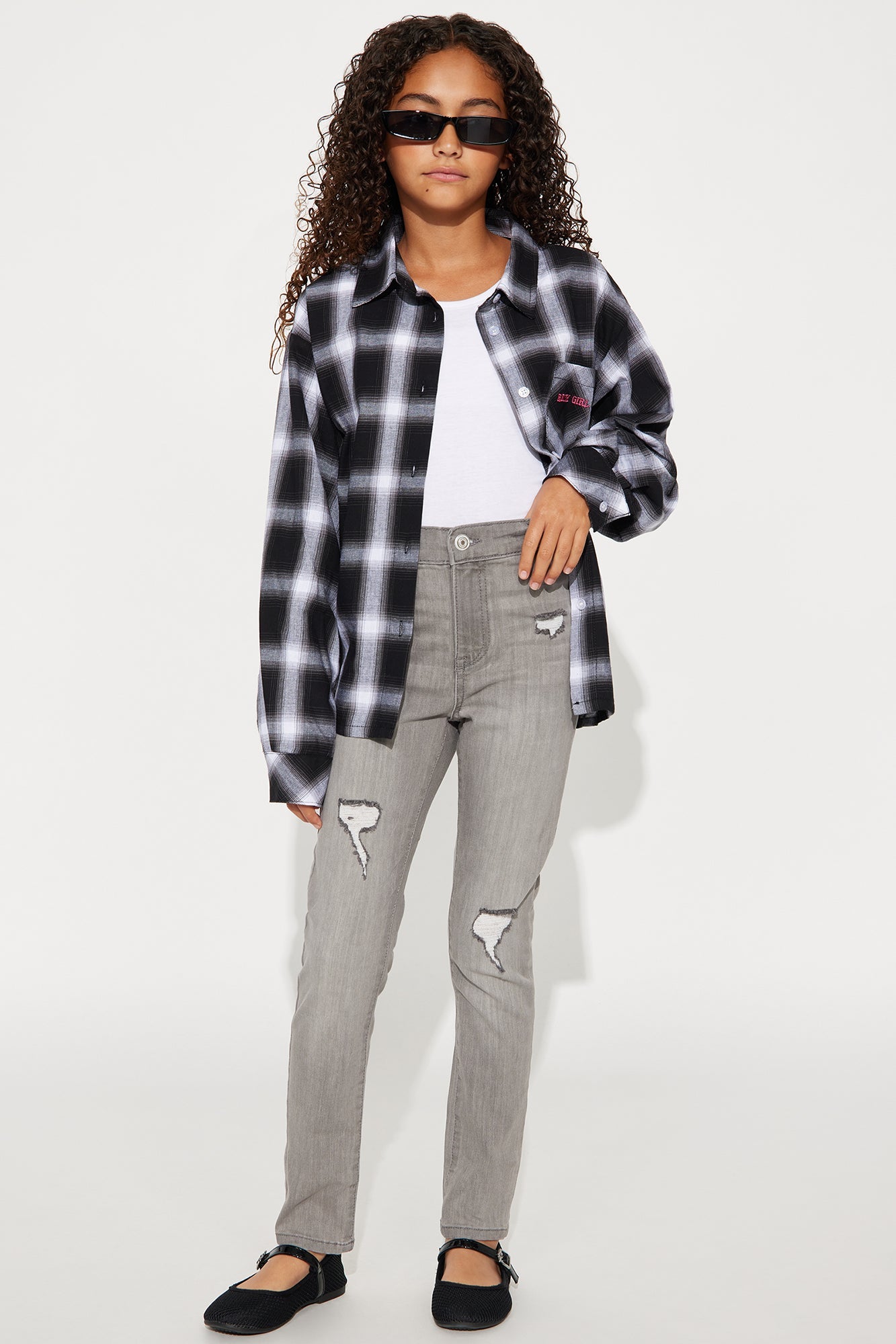 Mini In The Night High Rise Skinny Jeans - Grey