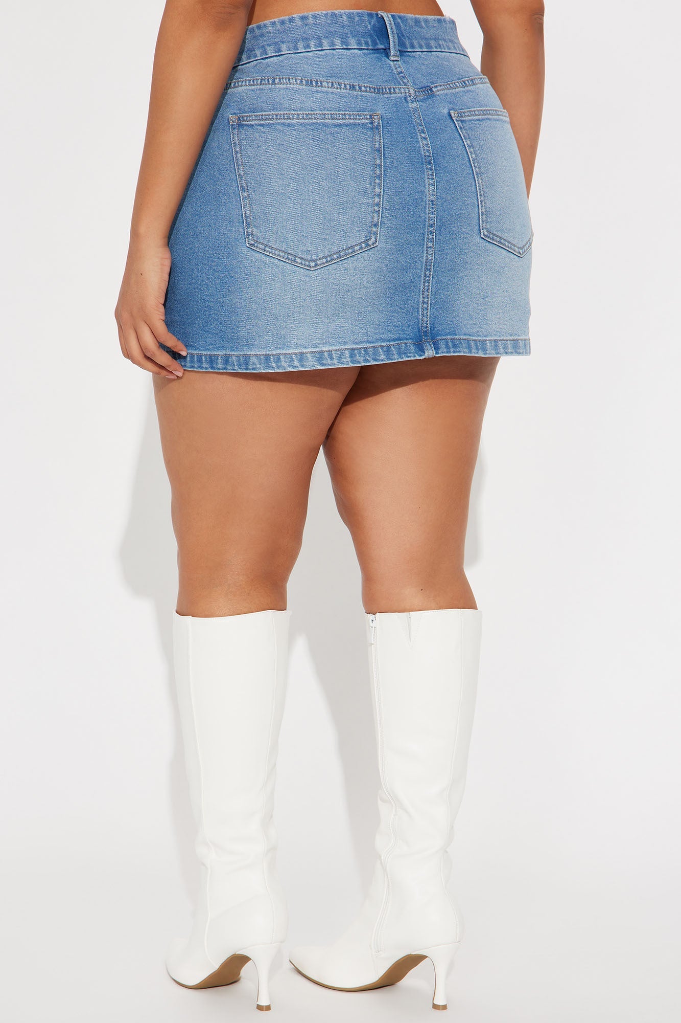 Harper Denim Mini Skirt - Medium Wash