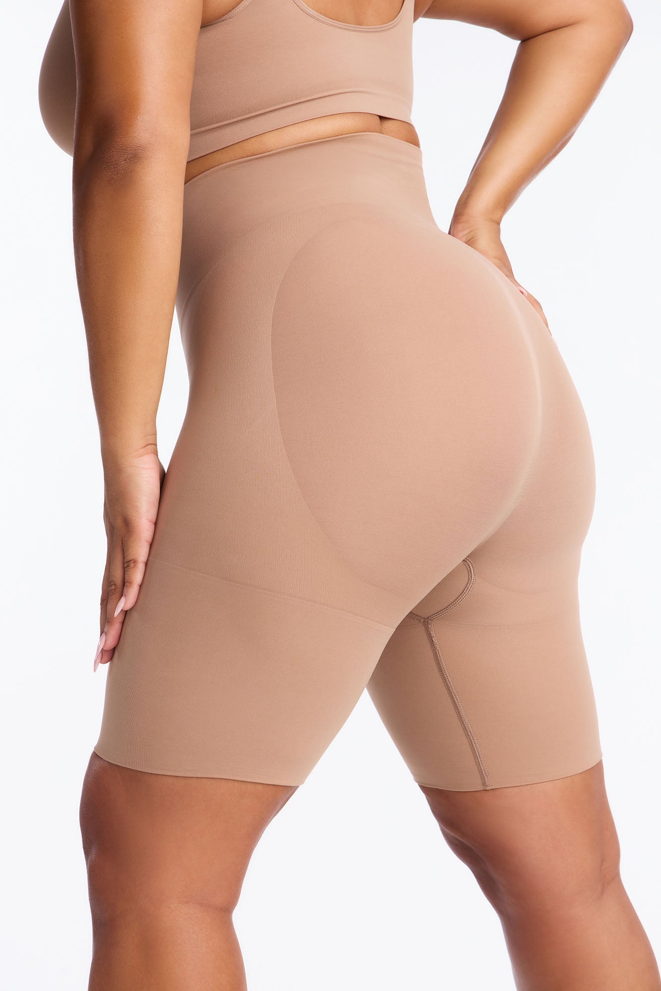 Nova Sculpt Seamless Strong Compression Butt Lifting Thigh Shaper - Nude