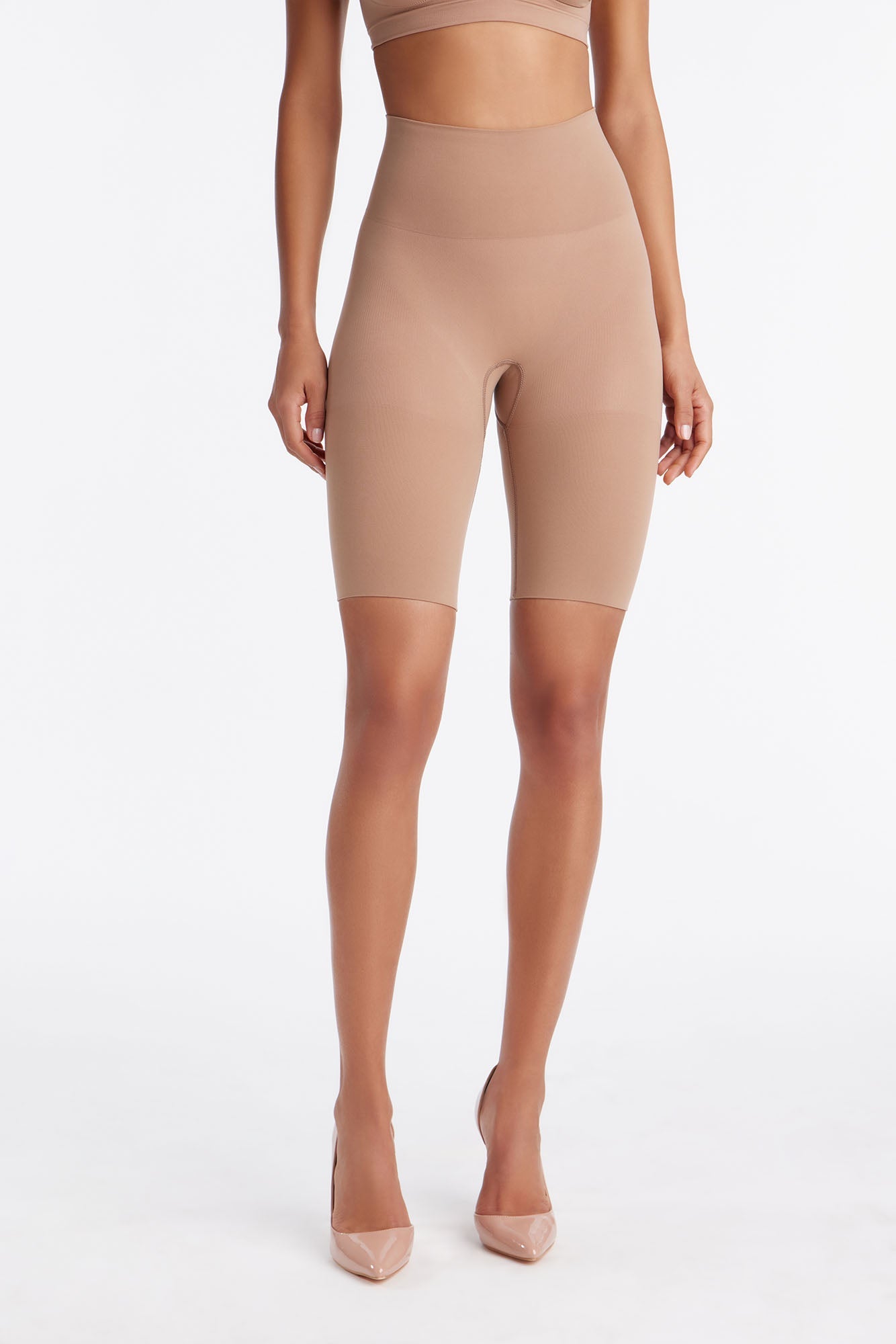 Nova Sculpt Seamless Strong Compression Butt Lifting Thigh Shaper - Nude