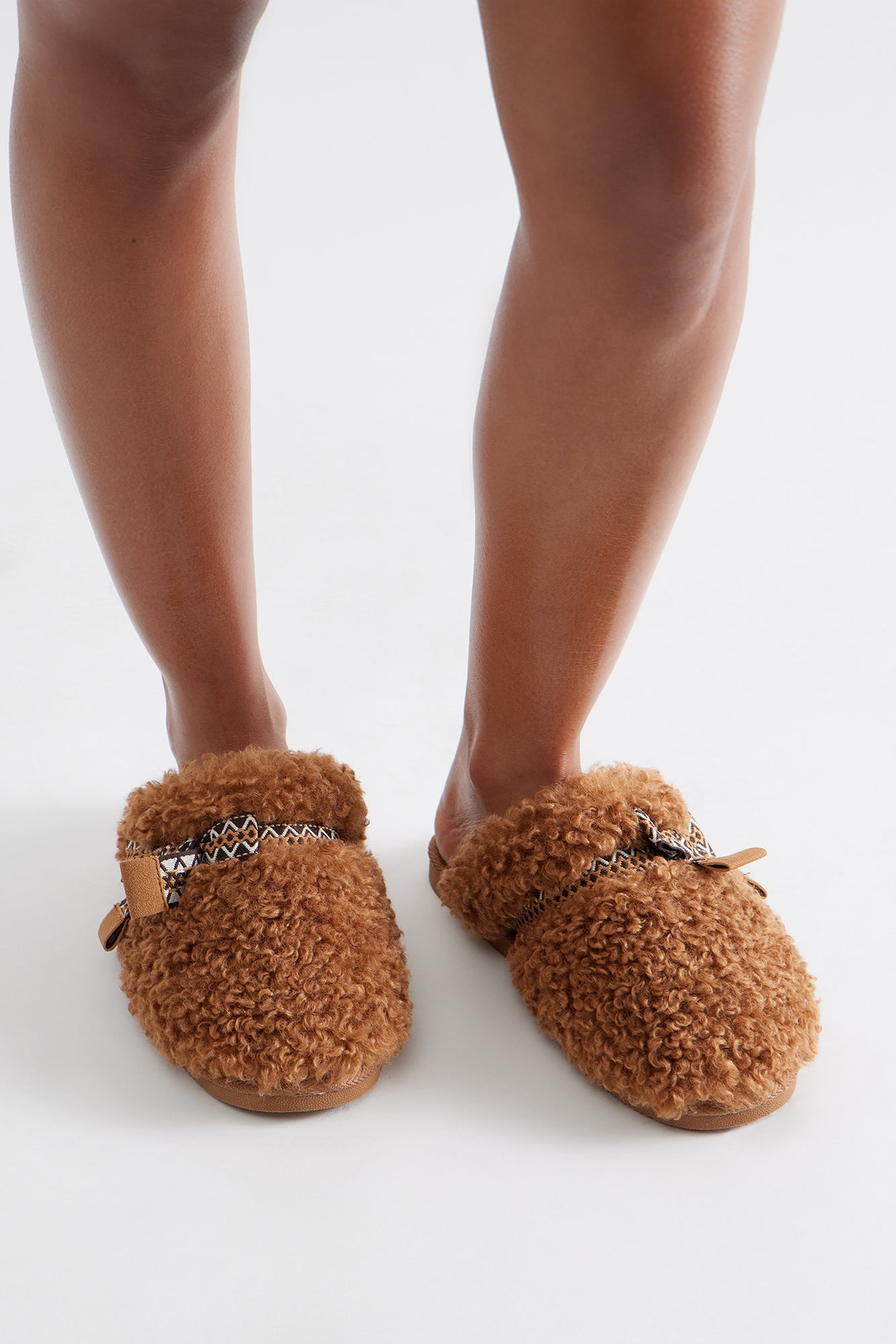 Biscotti Sherpa Slippers - Brown
