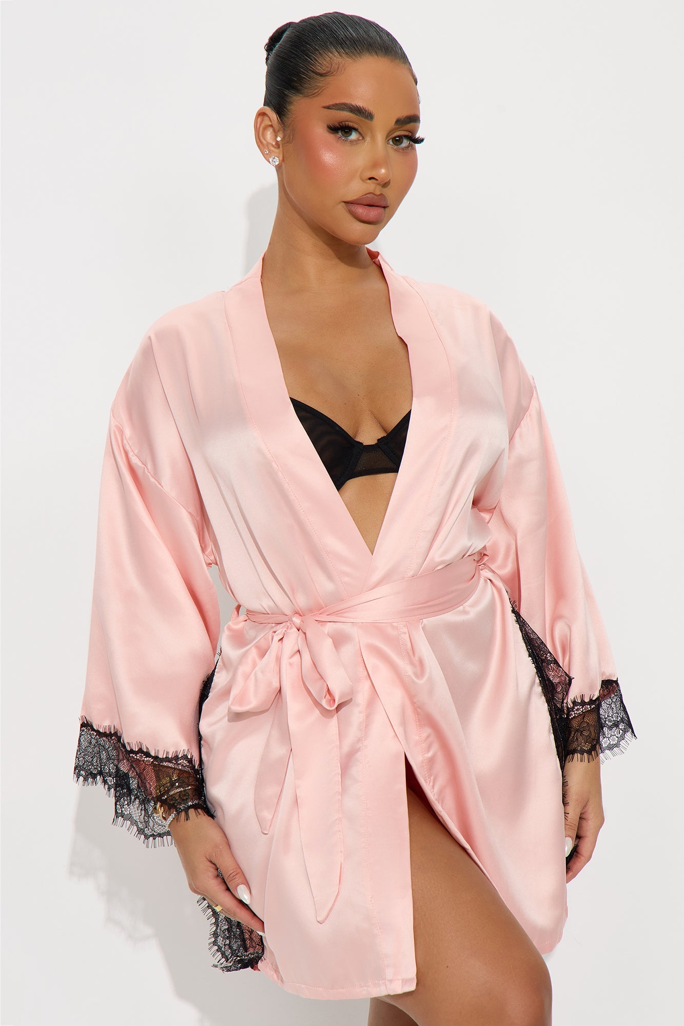 Night In Satin Robe - Pink/combo
