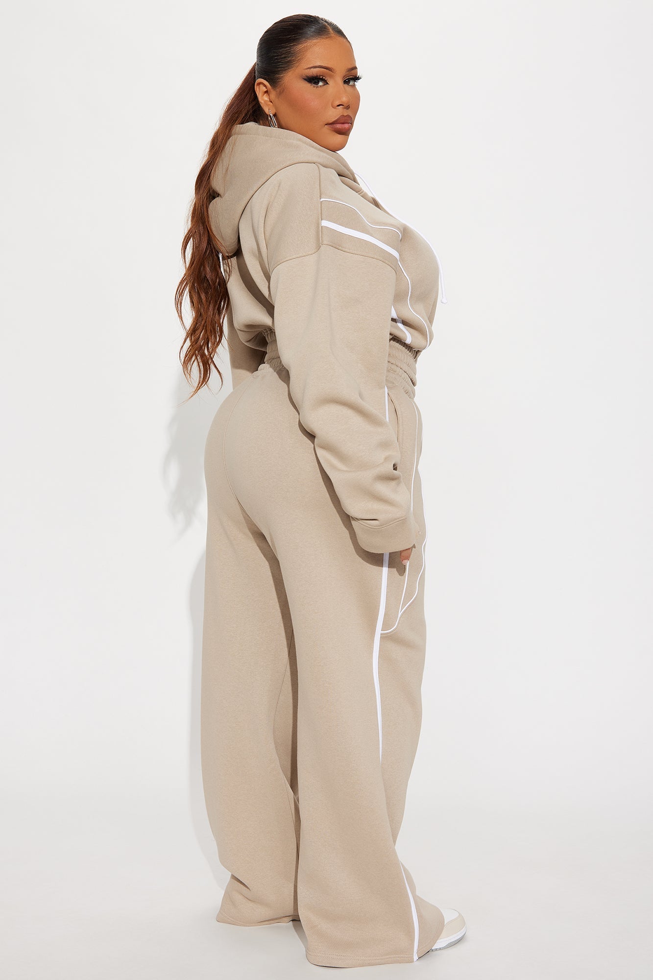 Subtle Flex Fleece Sweatshirt Zip Up - Stone