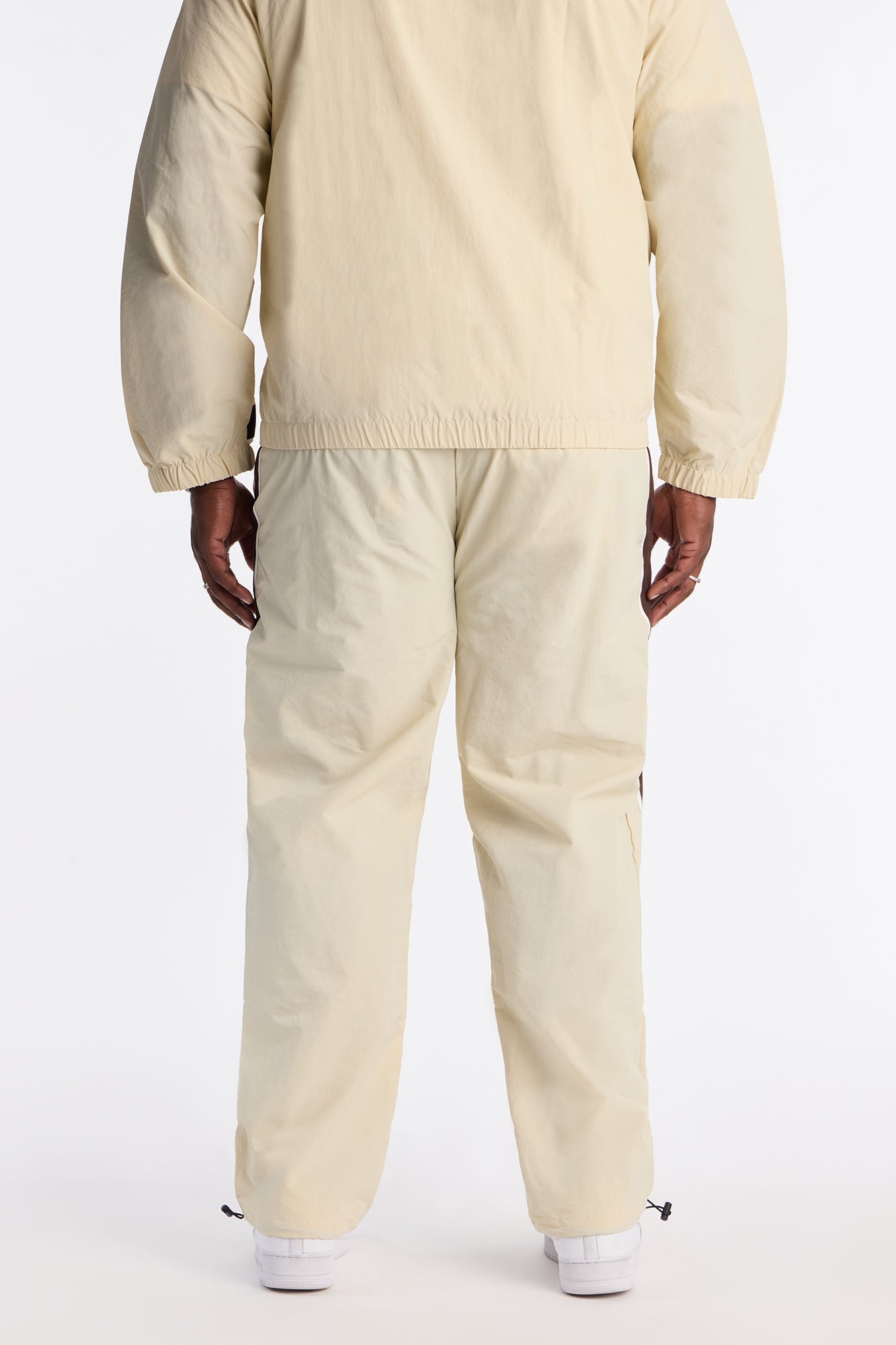 Straight Prep The Filed Color Block Nylon Pant - Cream/combo