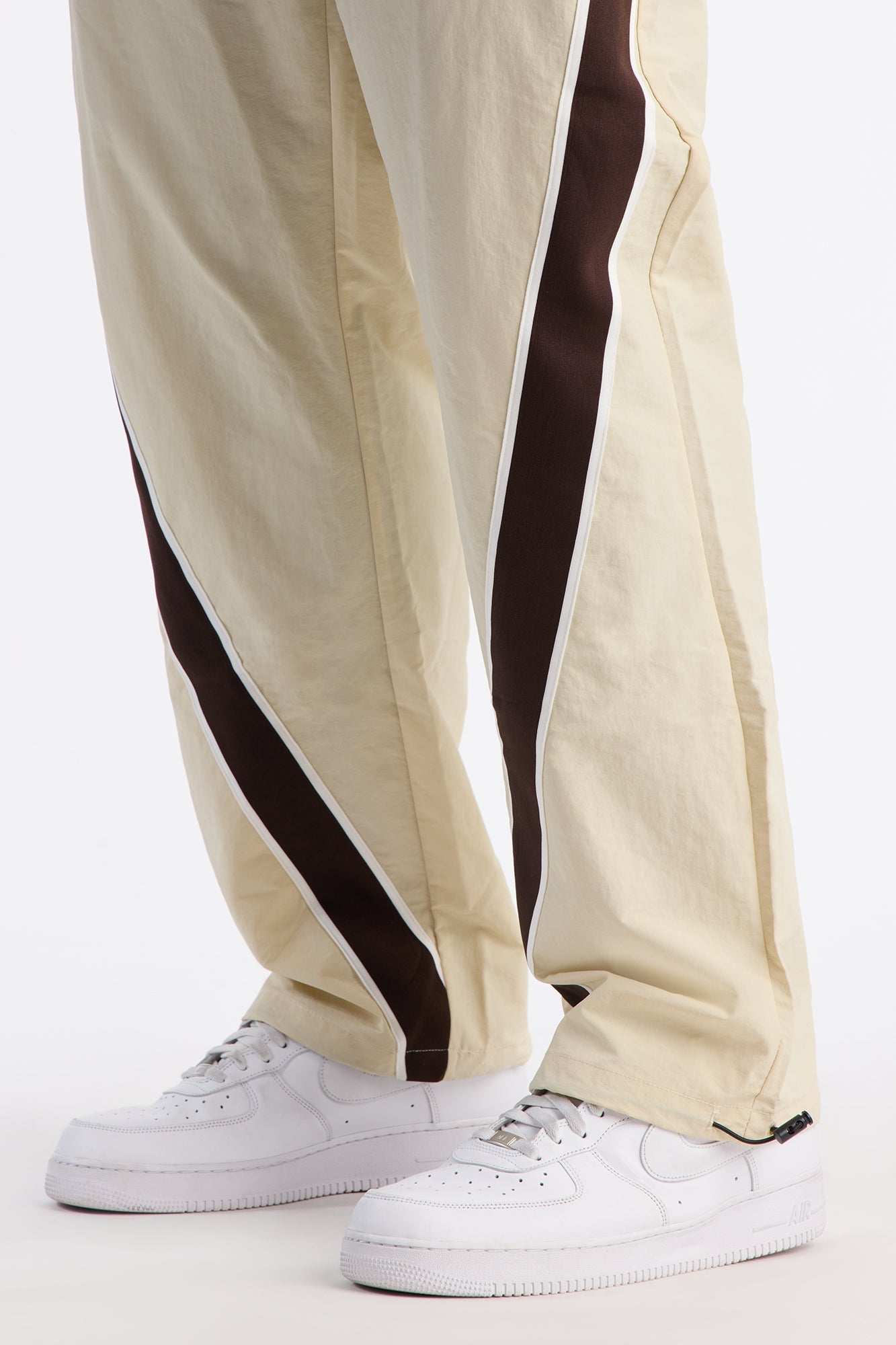 Straight Prep The Filed Color Block Nylon Pant - Cream/combo