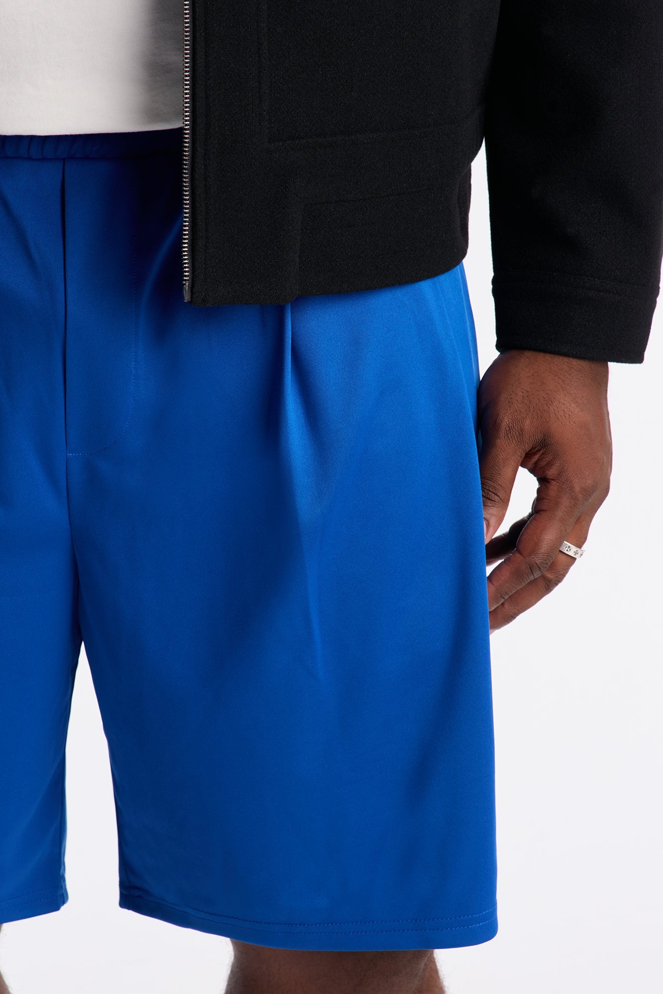 Easy Flow Pleated Short - Blue
