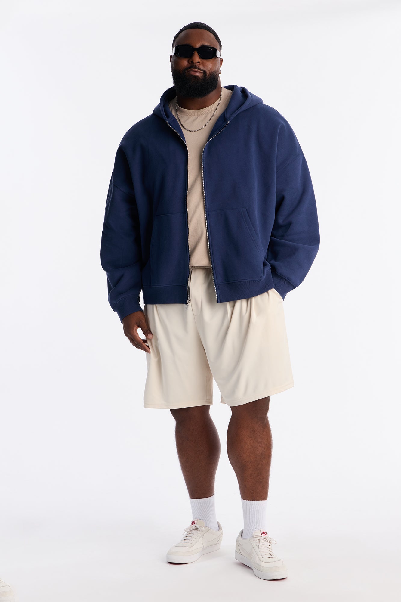 Easy Flow Pleated Short - Cream