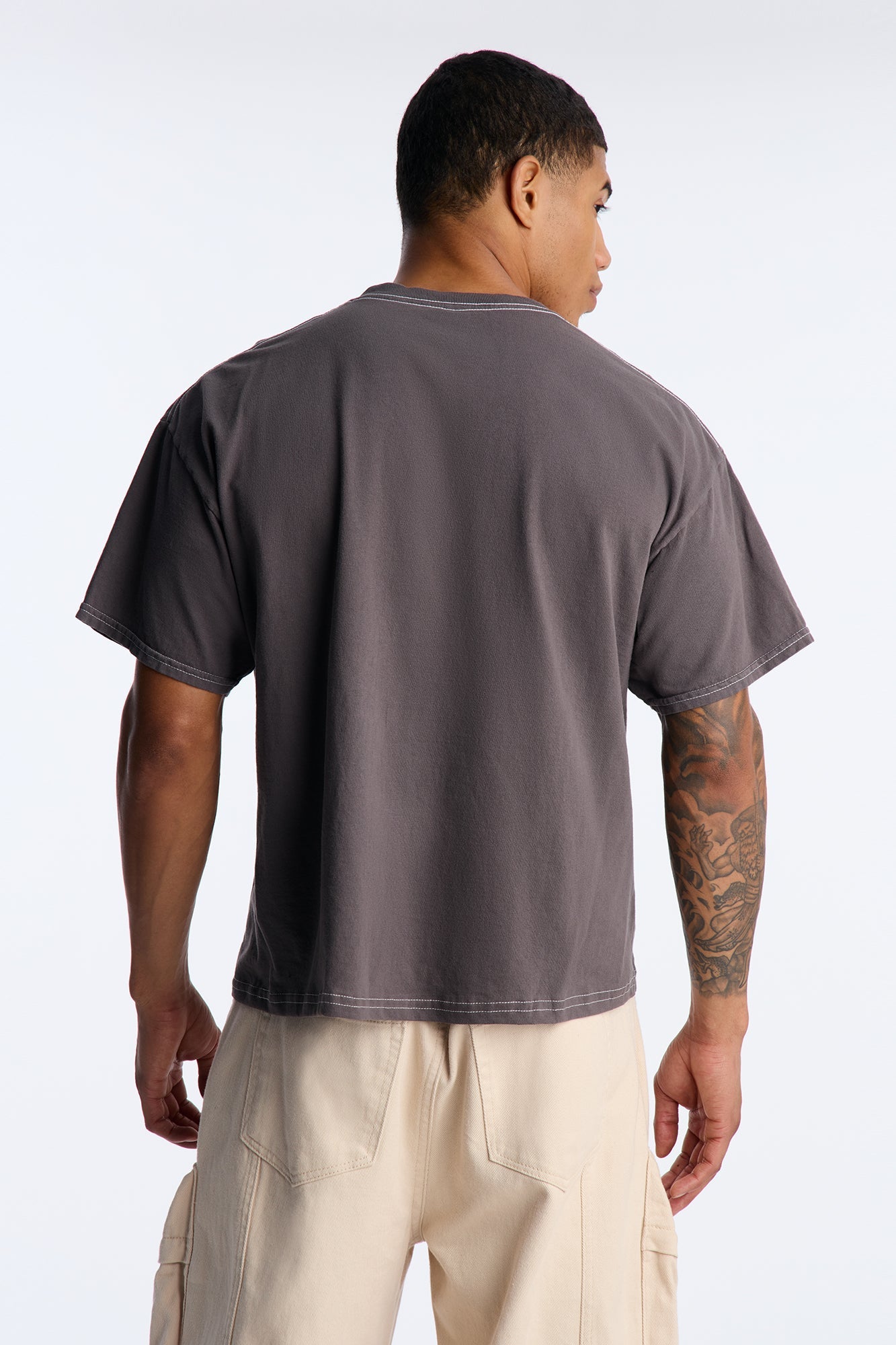 Ice Cube Today Was A Good Day Boxy Short Sleeve Tee - Charcoal