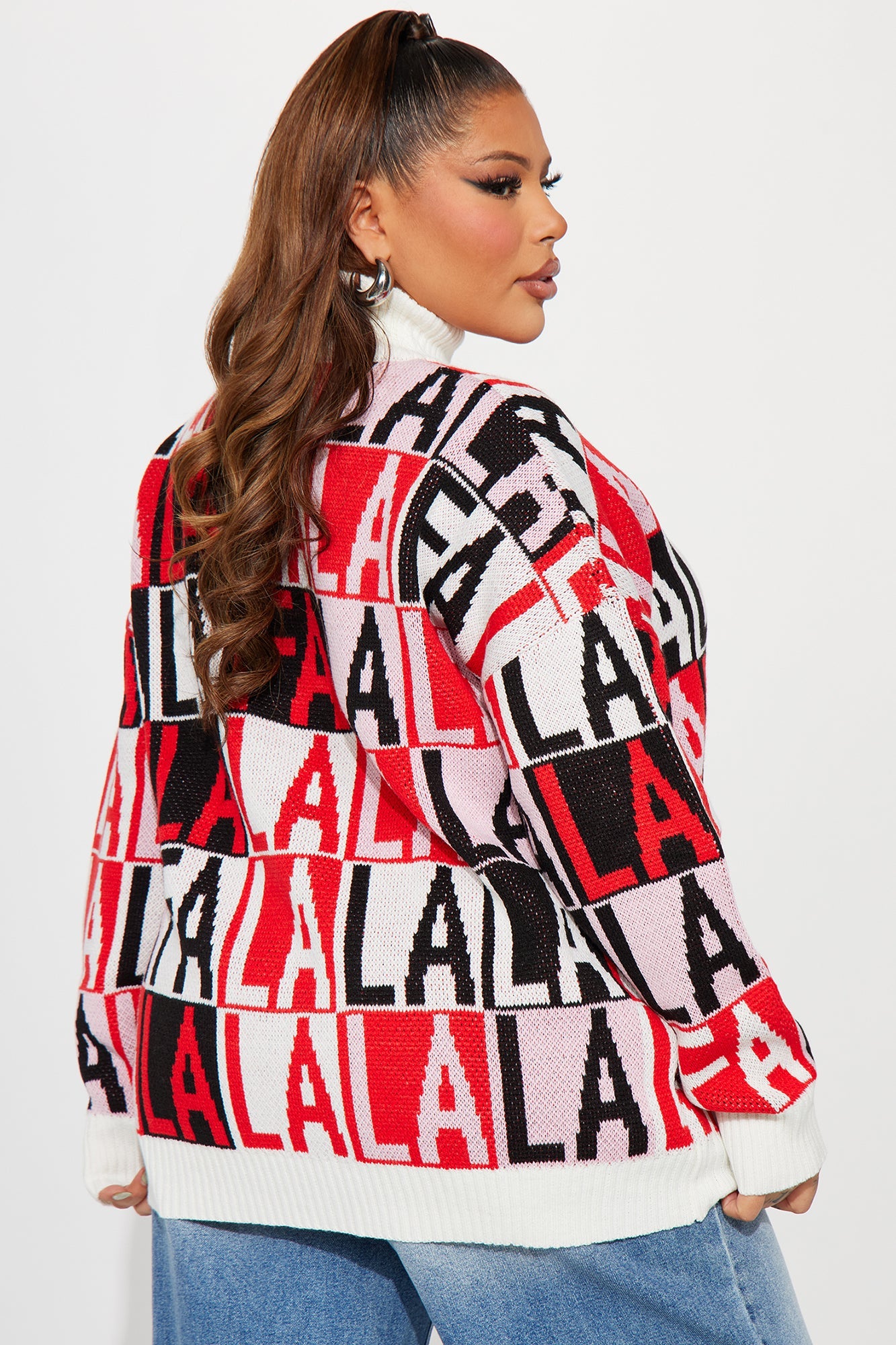 Fa La La Sweater - Red/combo